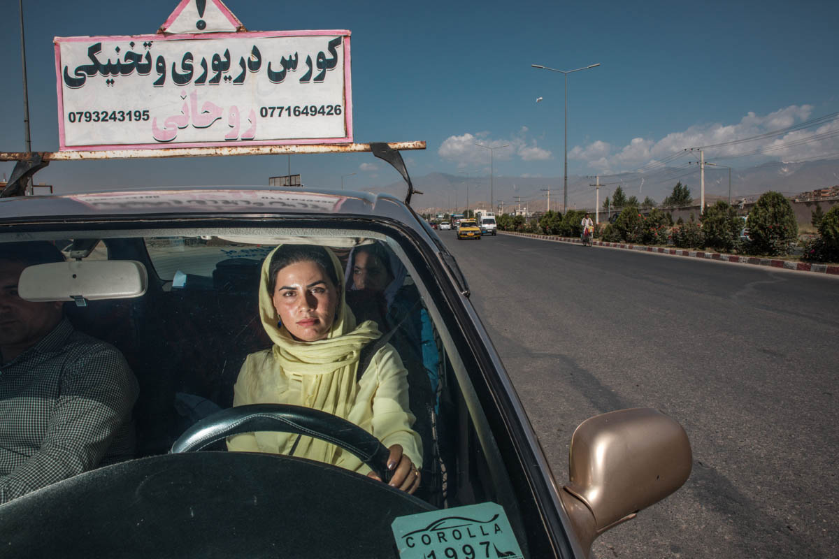 Women drivers in Kabul [Alessio Mamo/Al Jazeera]