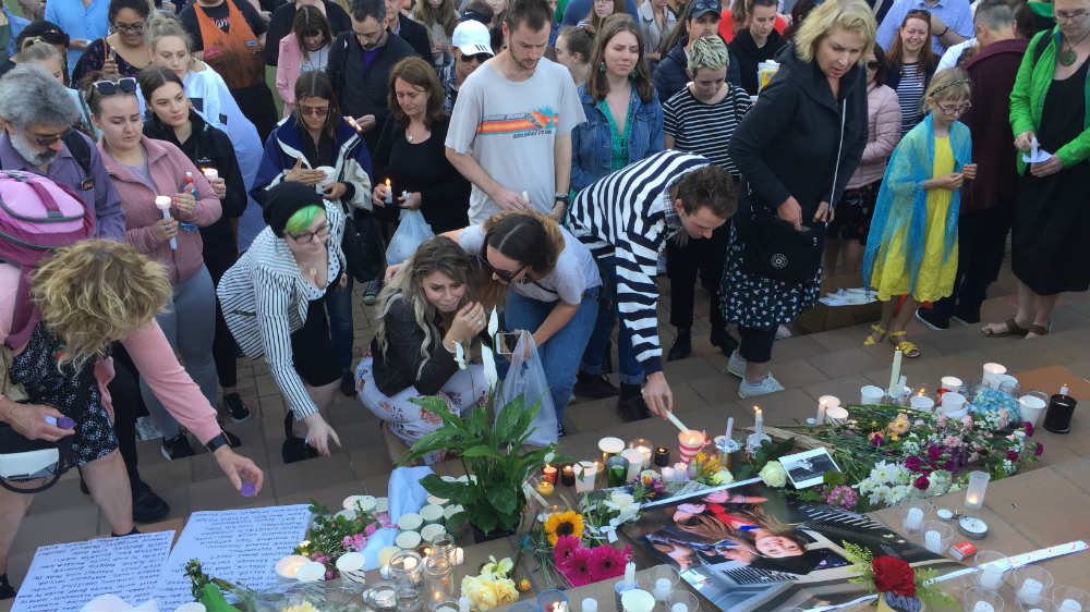 Grace Millane vigil - reuters