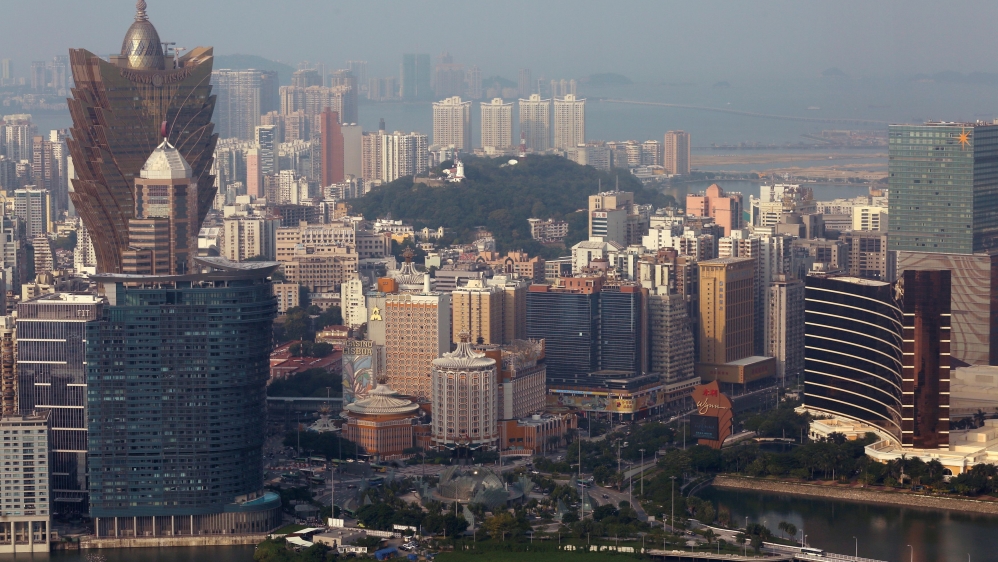 Macau skyline in daytime.