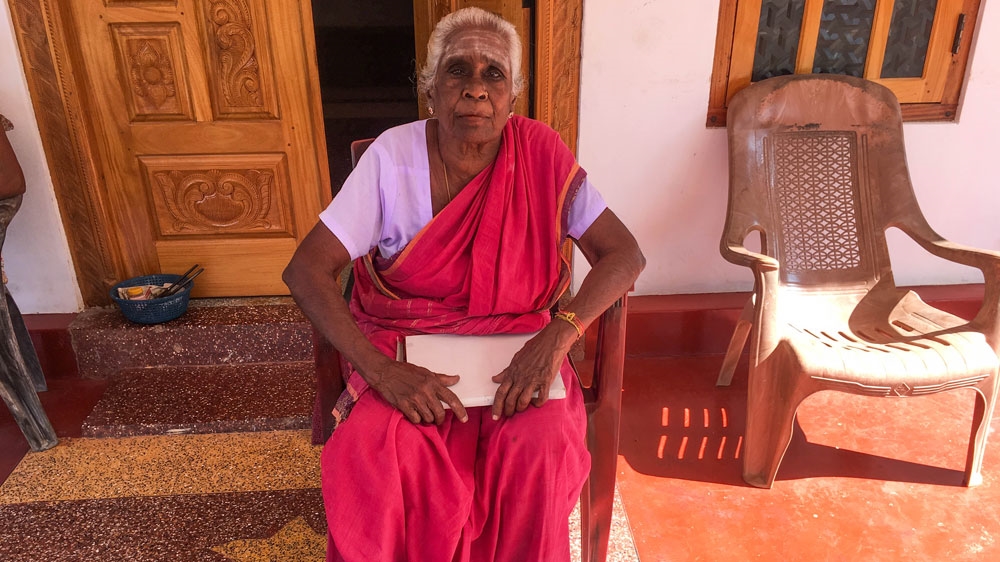 Chellamma Singharatnam in northern Sri Lanka