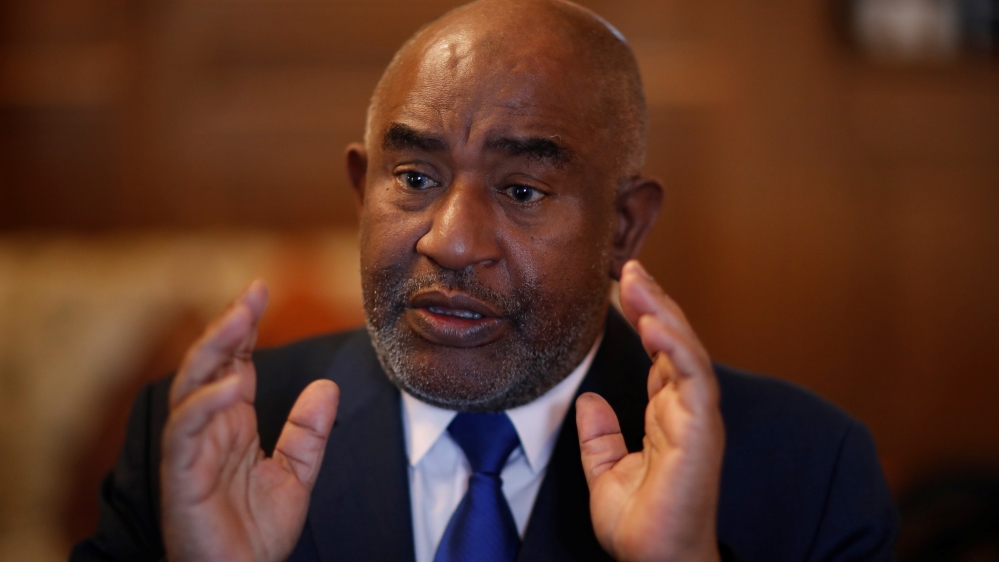 Comoros'' President Azali Assoumani during an interview with Reuters in Paris