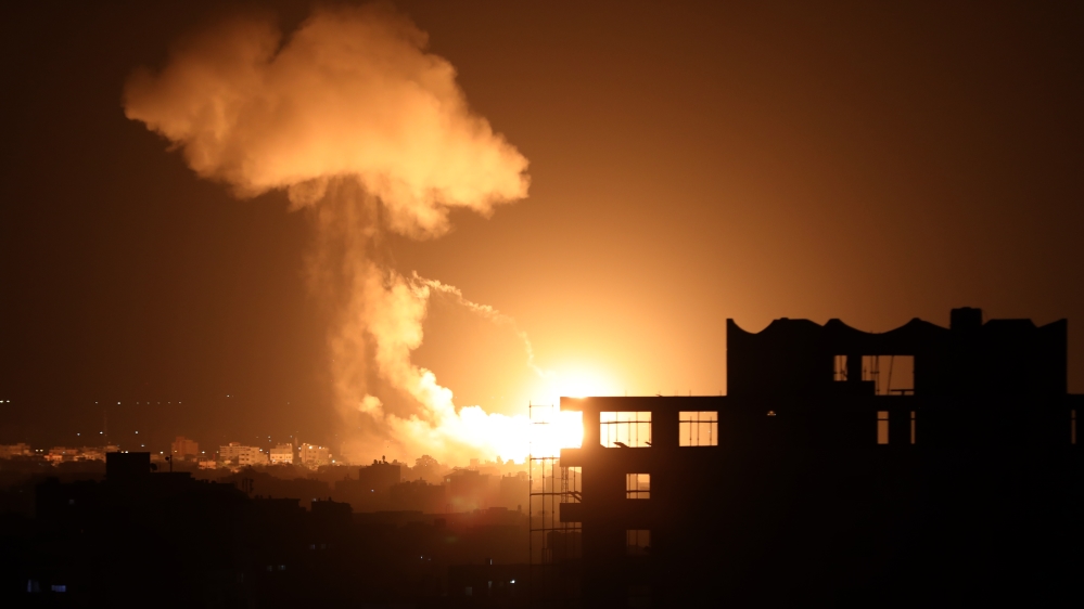 Israeli warplanes hit Gaza
