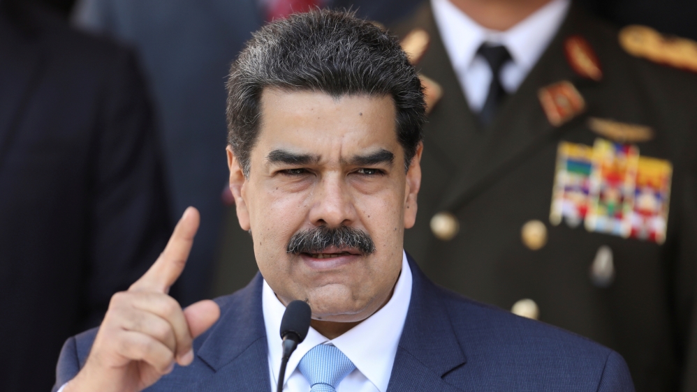 FILE PHOTO: Venezuela''s President Maduro holds a news conference at Miraflores Palace in Caracas
