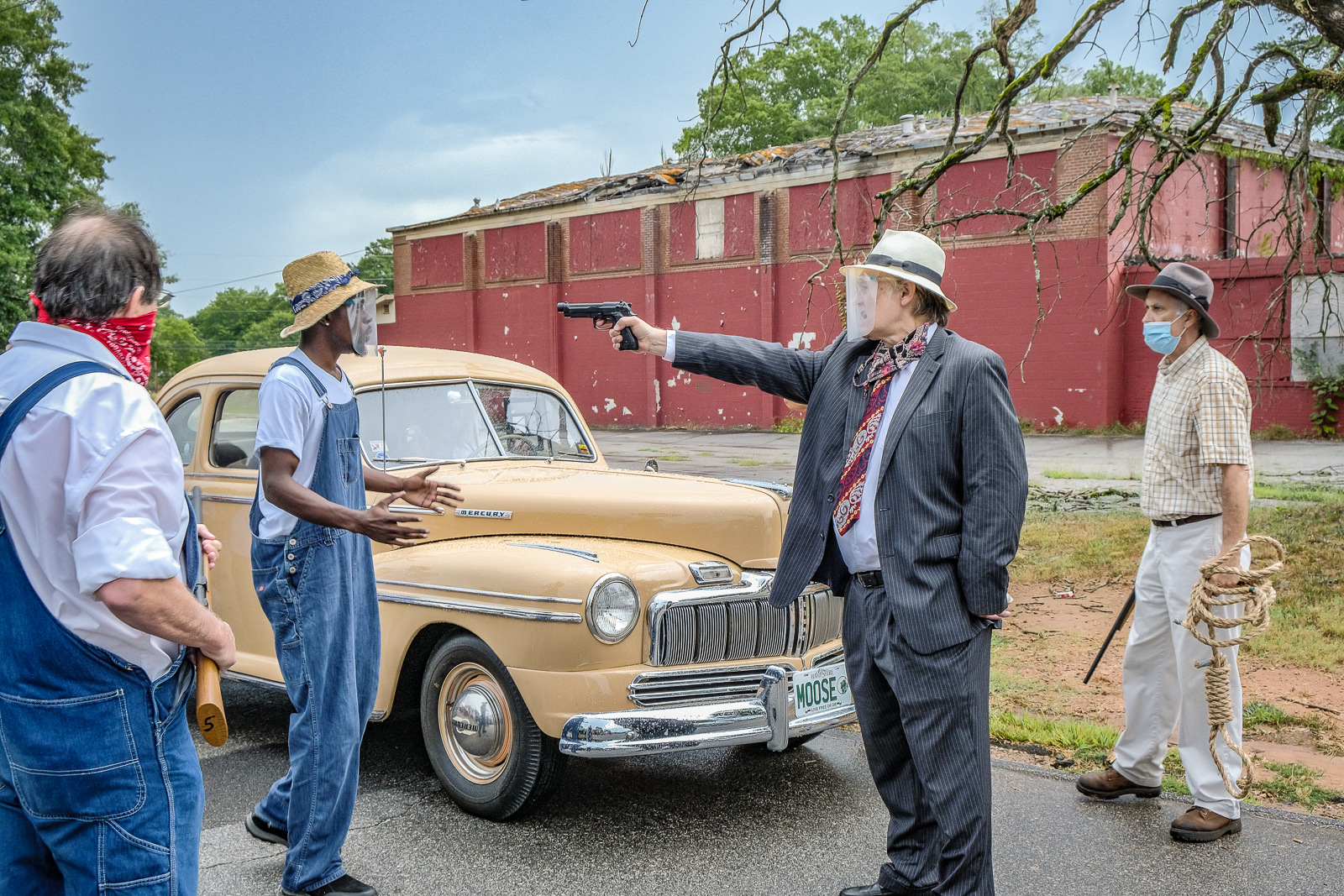 The annual re-enactment of the country&#39;s last documented mass lynching; people recreate the contentious primary democratic elections in Georgia, along with the lynching [Jaclynn Ashly/Al Jazeera]