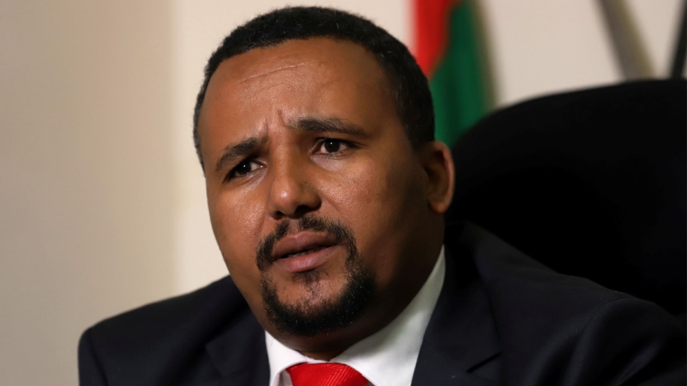 Jawar Mohammed, an Oromo activist and leader of the Oromo protest speaks during a Reuters interview at his house in Addis Ababa