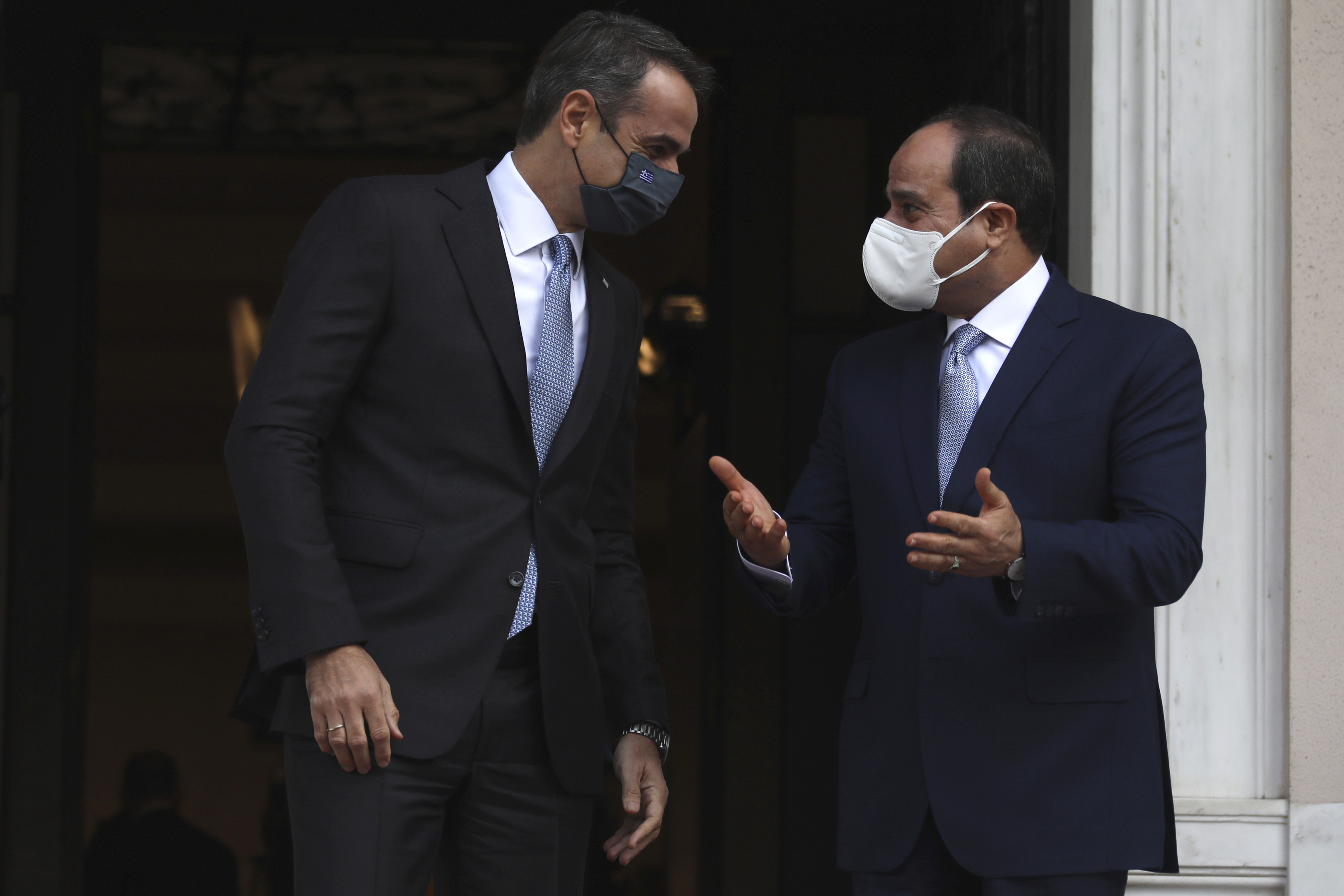 Greece and Egypt signed a maritime deal in August demarcating the two countries’ maritime boundaries and setting out respective exclusive economic zones [Yorgos Karahalis/AFP]