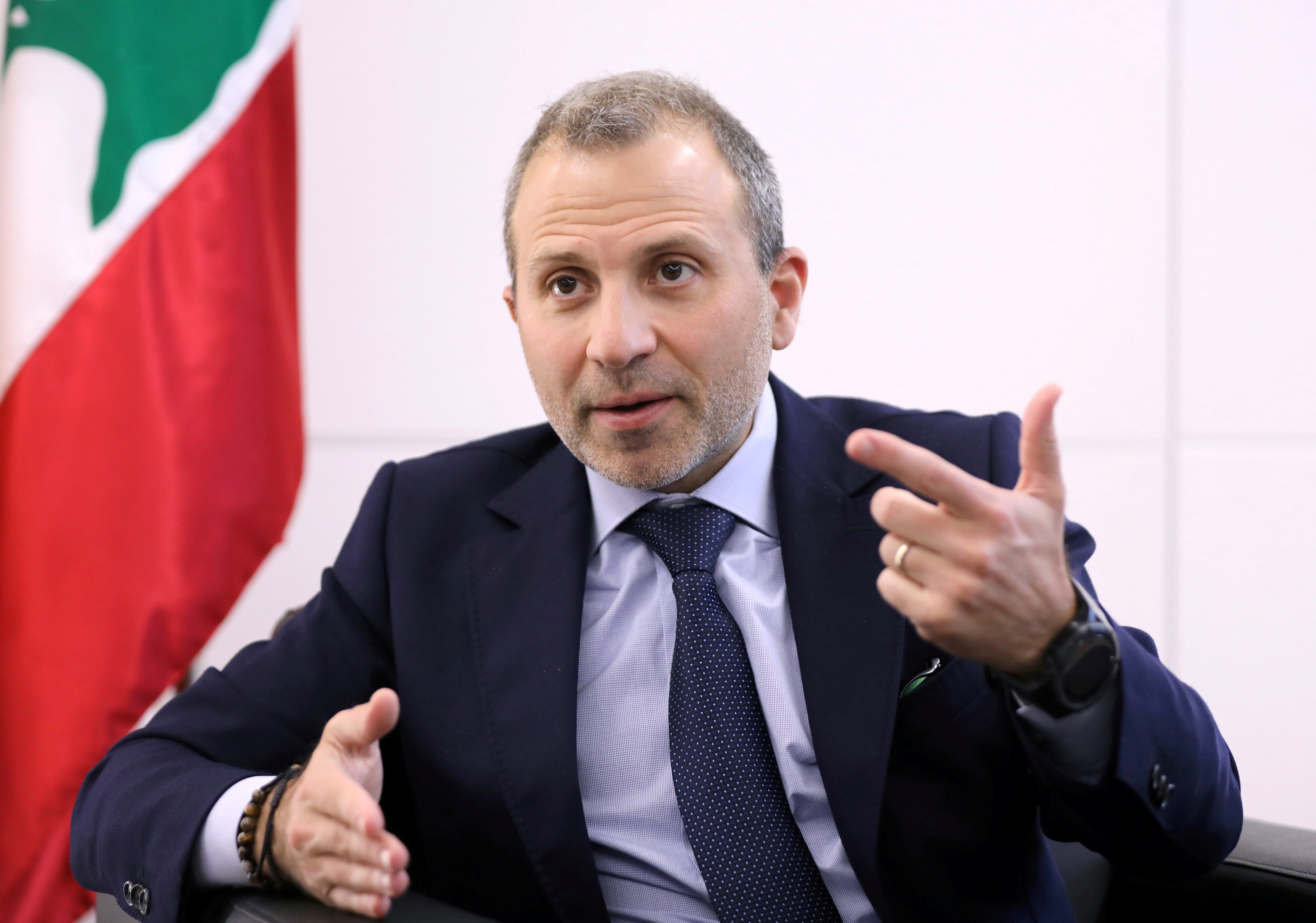 Gebran Bassil, son-in-law of Lebanon's president and head of the Christian-led FPM, is also a former foreign minister [File: Reuters]