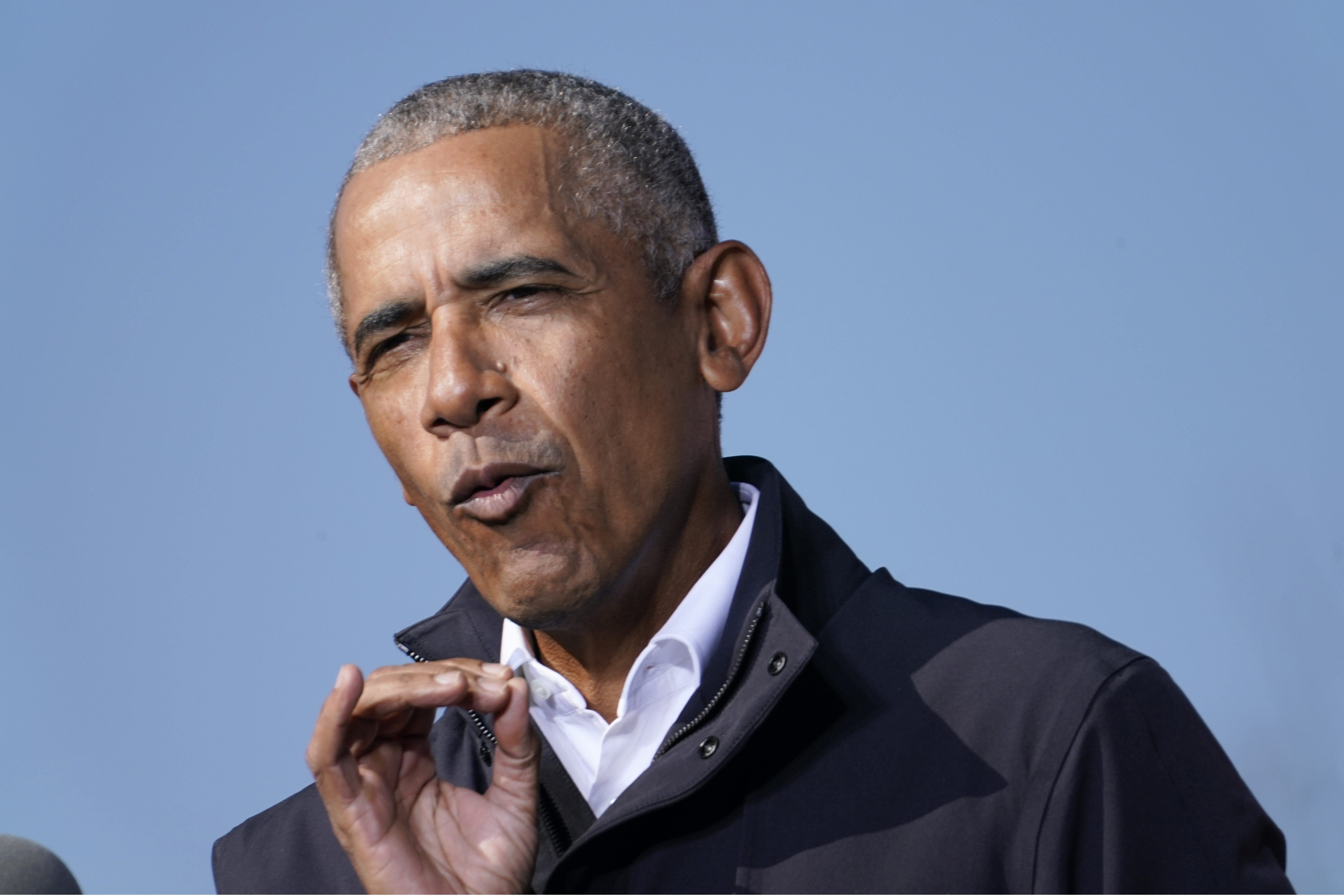 Former President Barack Obama has a new memoir coming out on Tuesday [File: Brynn Anderson/AP Images]