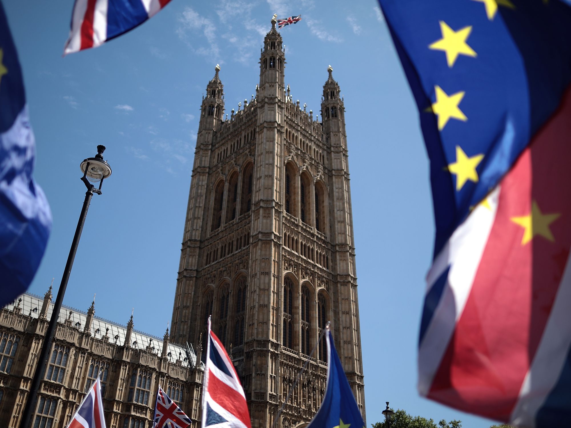 Investors were spooked earlier as another Brexit deadline passed without results and Britain’s biggest port in Dover stopped all traffic heading to Europe, threatening supply chains [File: Dan Kitwood/Getty Images]