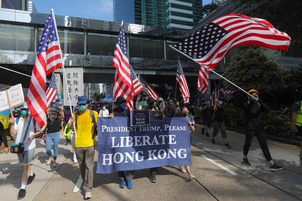 China&#39;s foreign ministry spokeswoman, Hua Chunying, said US officials committed &#39;vile&#39; behaviour on Hong Kong [File: Vivek Prakash/EPA]