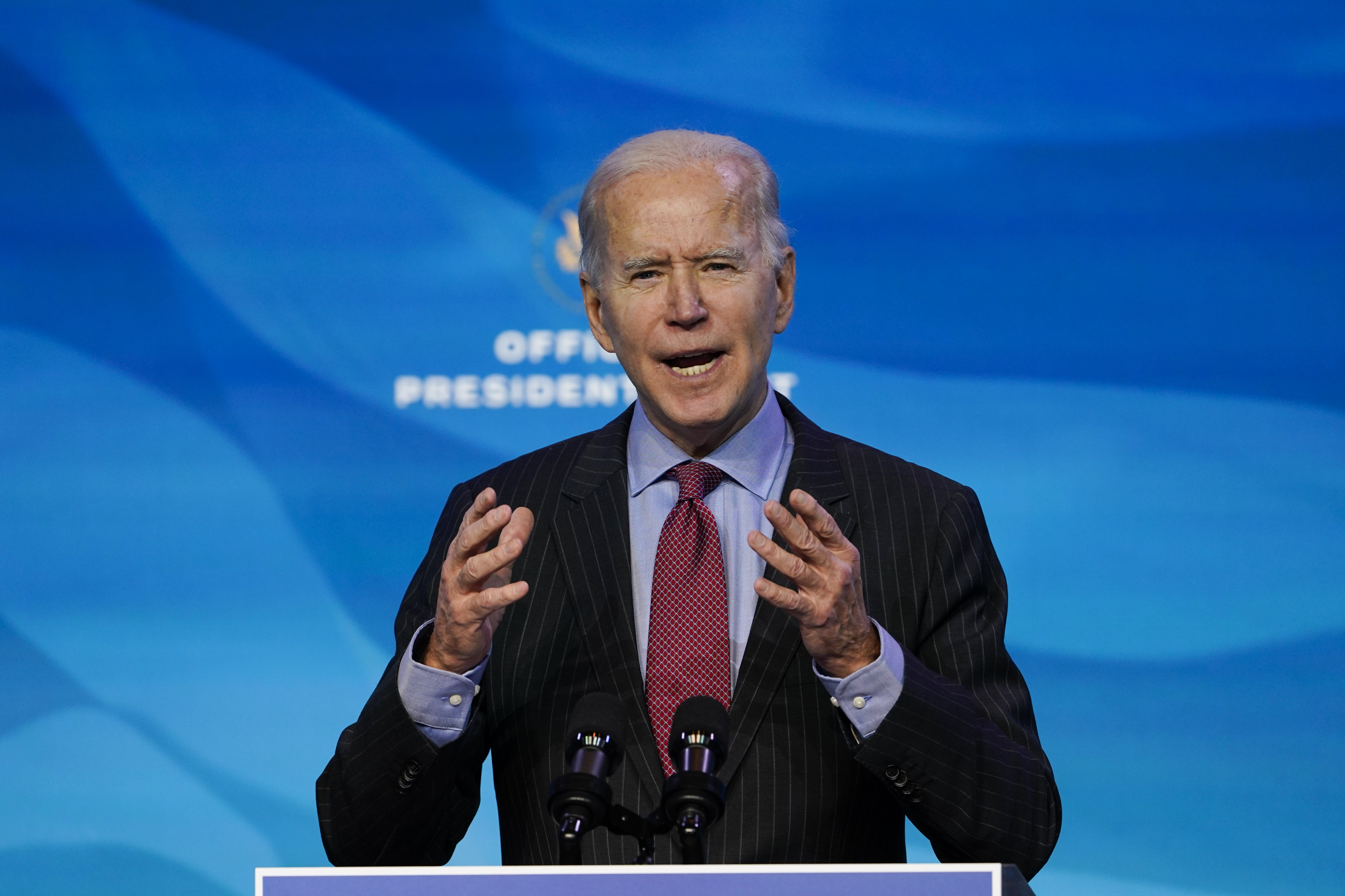 President-elect Joe Biden is happy Donald Trump will not attend his inauguration [Susan Walsh/AP Photo]
