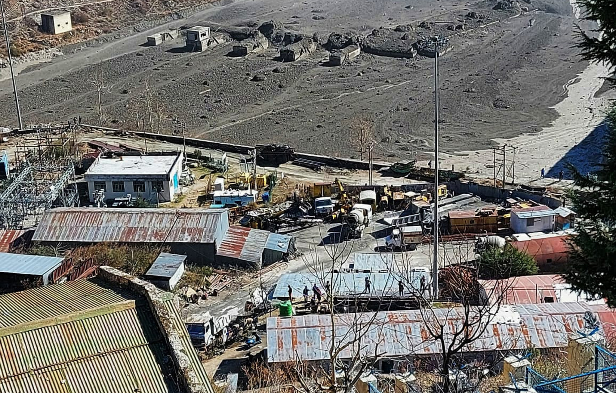 A chunk of Himalayan glacier broke off and unleashed a devastating flash flood that has killed more than a dozen people so far. [Arvind Moudgil/EPA]