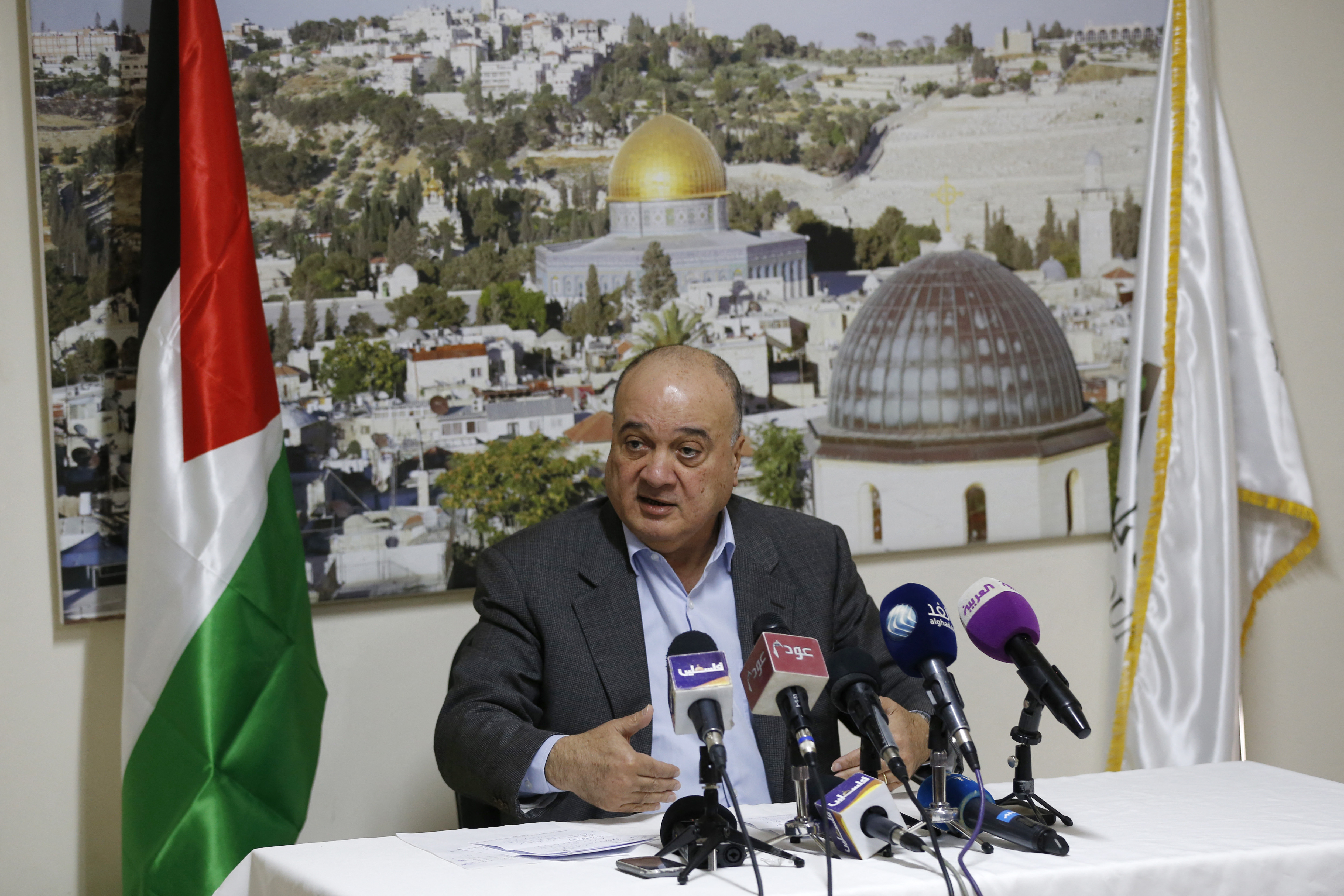 Al-Qudwa had long been seen as a possible successor to the 85-year-old Abbas [File: Abbas Momani/AFP]