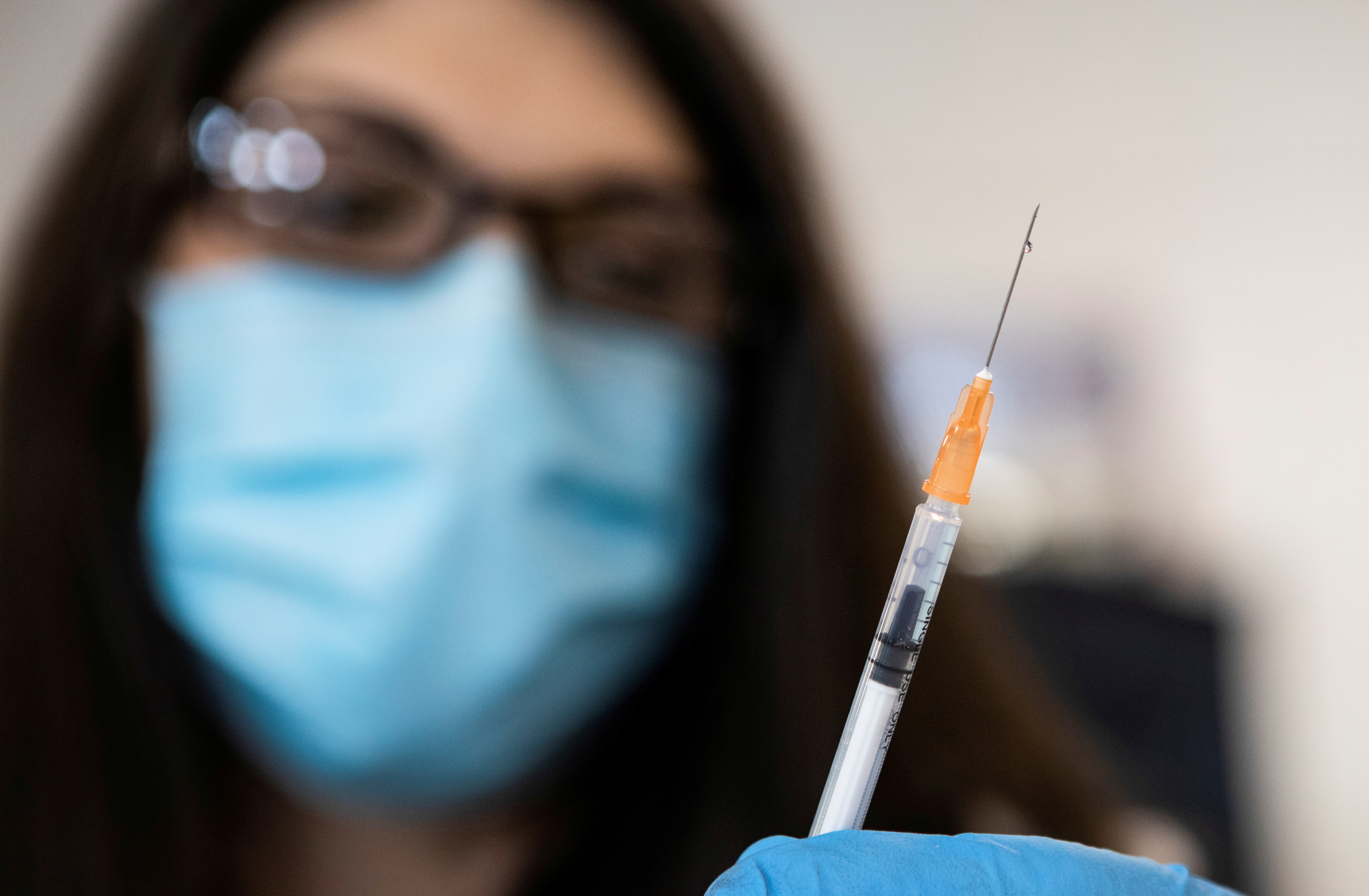 Many states are struggling to meet the demand for vaccines, with jabs being administered according to specific criteria that include age and pre-existing medical conditions [File: Julia Rendleman/Reuters]