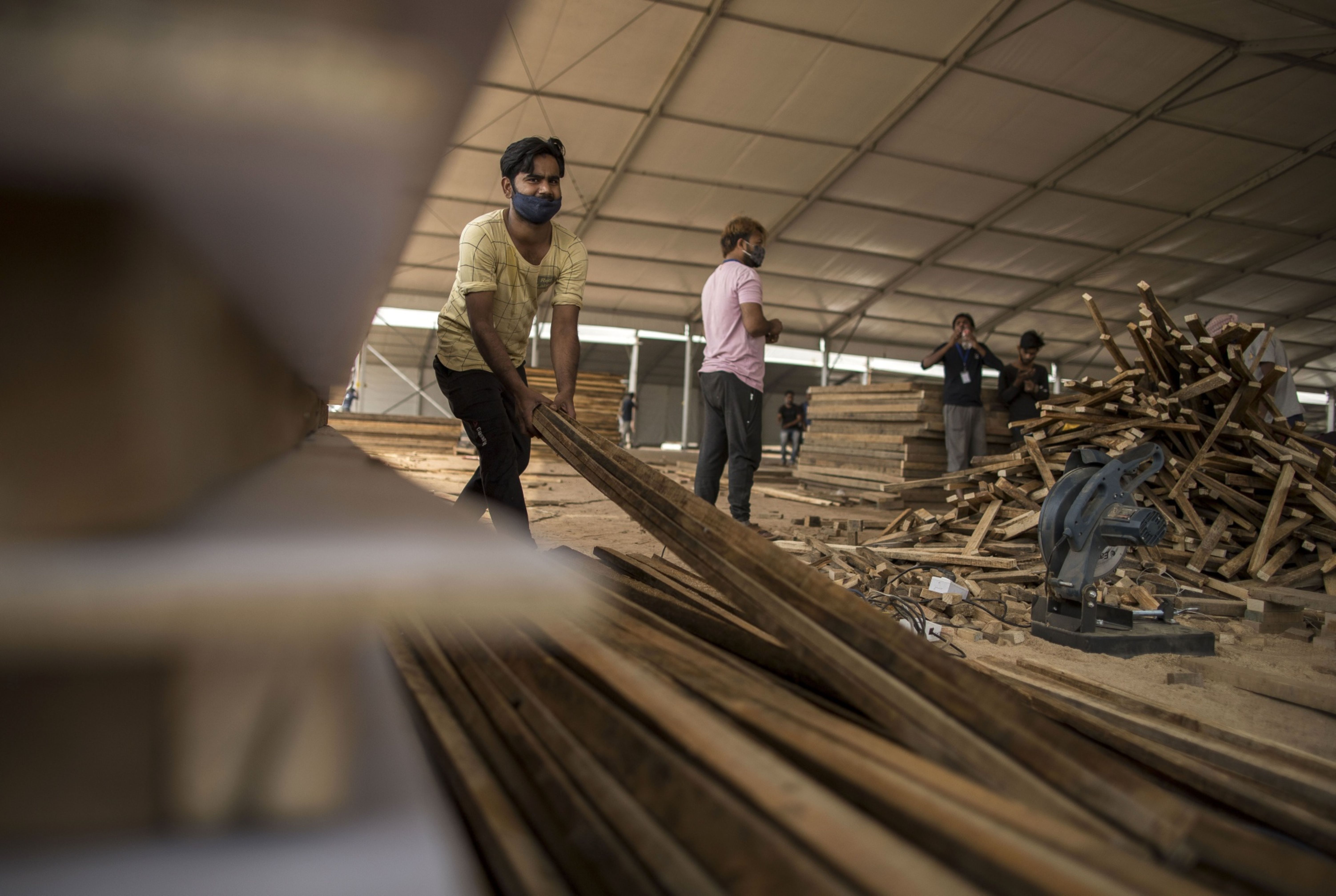 So far this year, lockdowns in India have been localised [File: Anindito Mukherjee/Bloomberg]