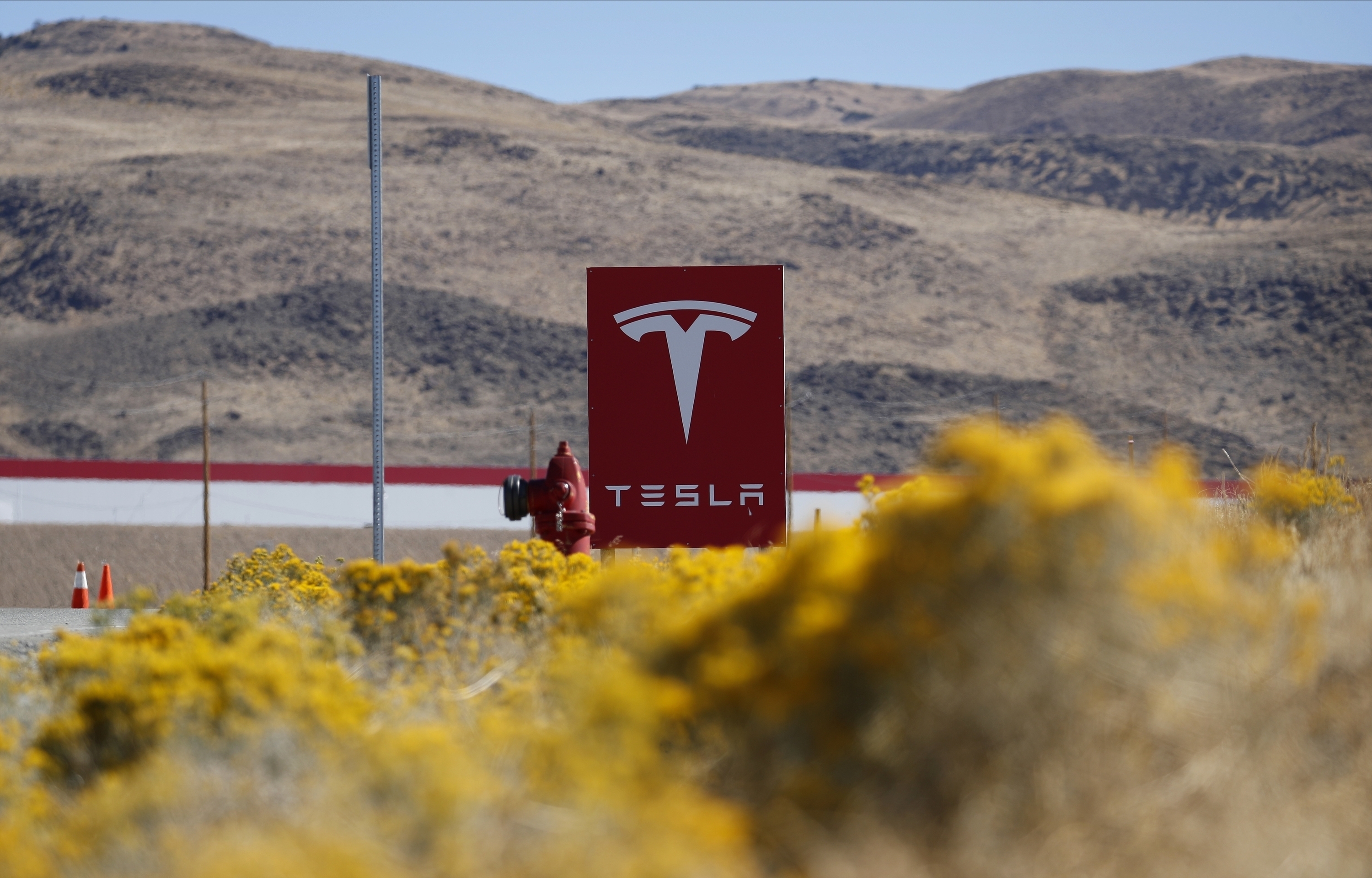The hack was designed as a distributed denial-of-service attack, using junk data to flood the Tesla computer system so a second intrusion could let co-conspirators extract data from the company network and demand ransom [File: John Locher/AP Photo]