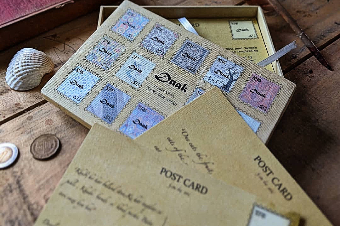 A &#39;Daak&#39; box, full of postcards carrying literary and historical accounts from the subcontinent [Courtesy of Mir Khubaib]