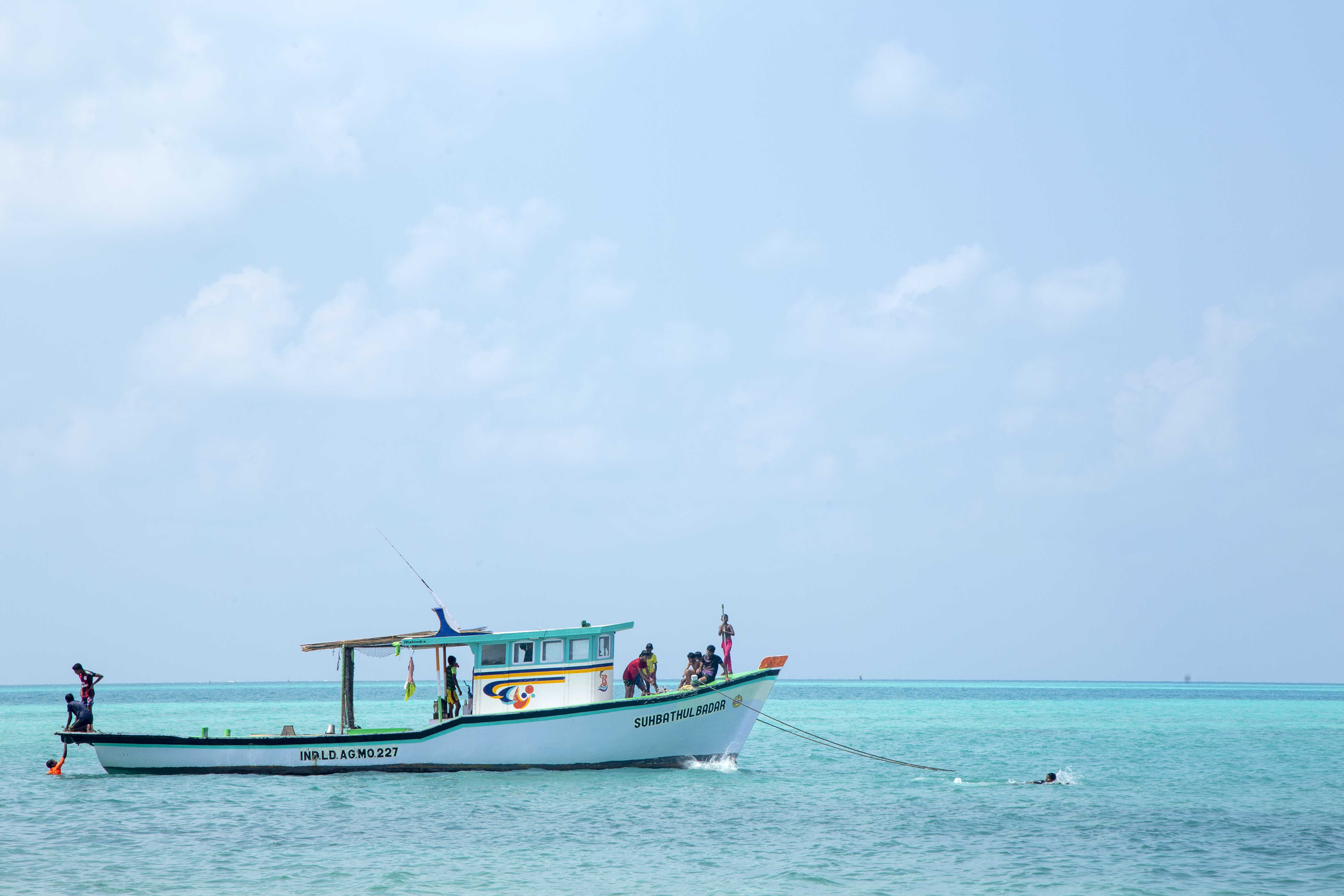 A view from Agathi Island, one of the 10 inhabited islands of the Lakshadweep archipelago [Biju Ibrahim/Al Jazeera]