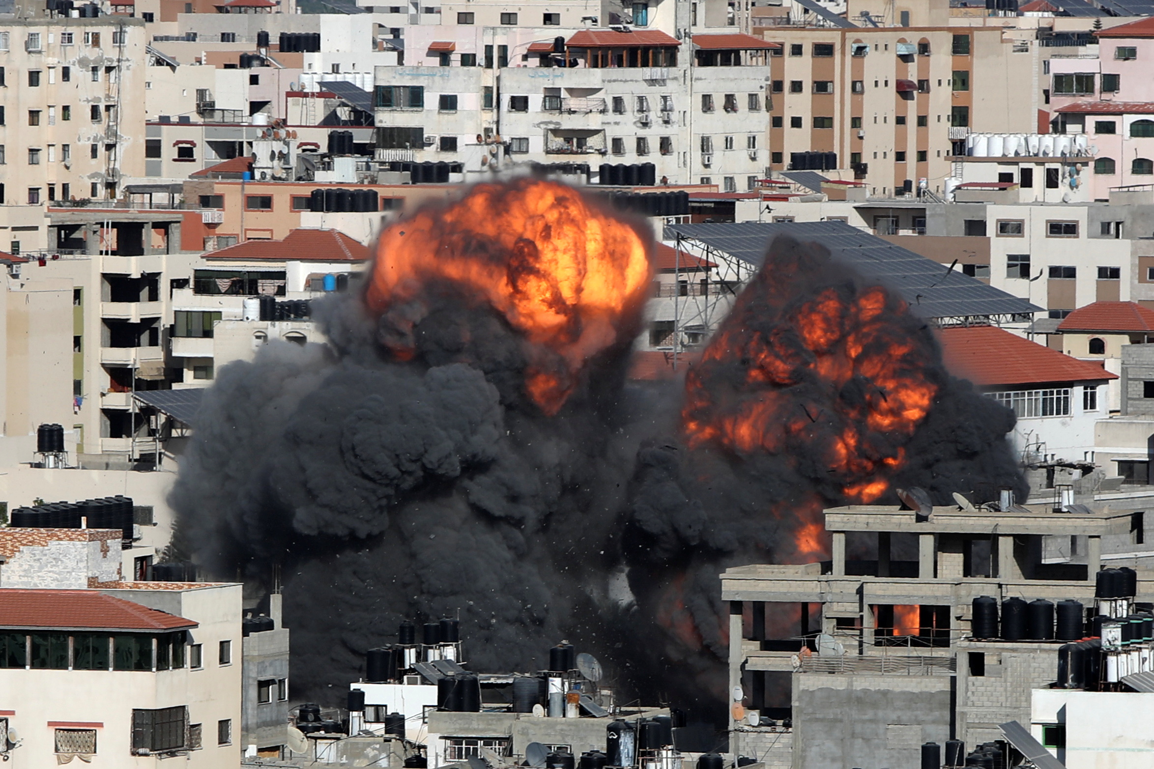 At least 122 Palestinians have lost their lives this week as Israel&#39;s assault on Gaza has intensified and at least six Israelis and one Indian national have also been killed in rocket attacks fired from Gaza into Israel [File: Mohammed Salem/Reuters]