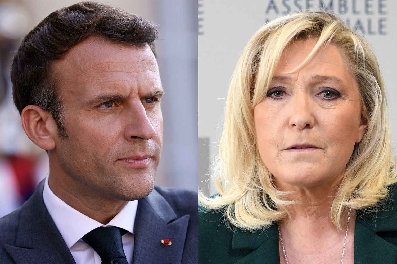 Macron is facing a challenge from far-right leader Le Pen ahead of a presidential election next year [AFP]