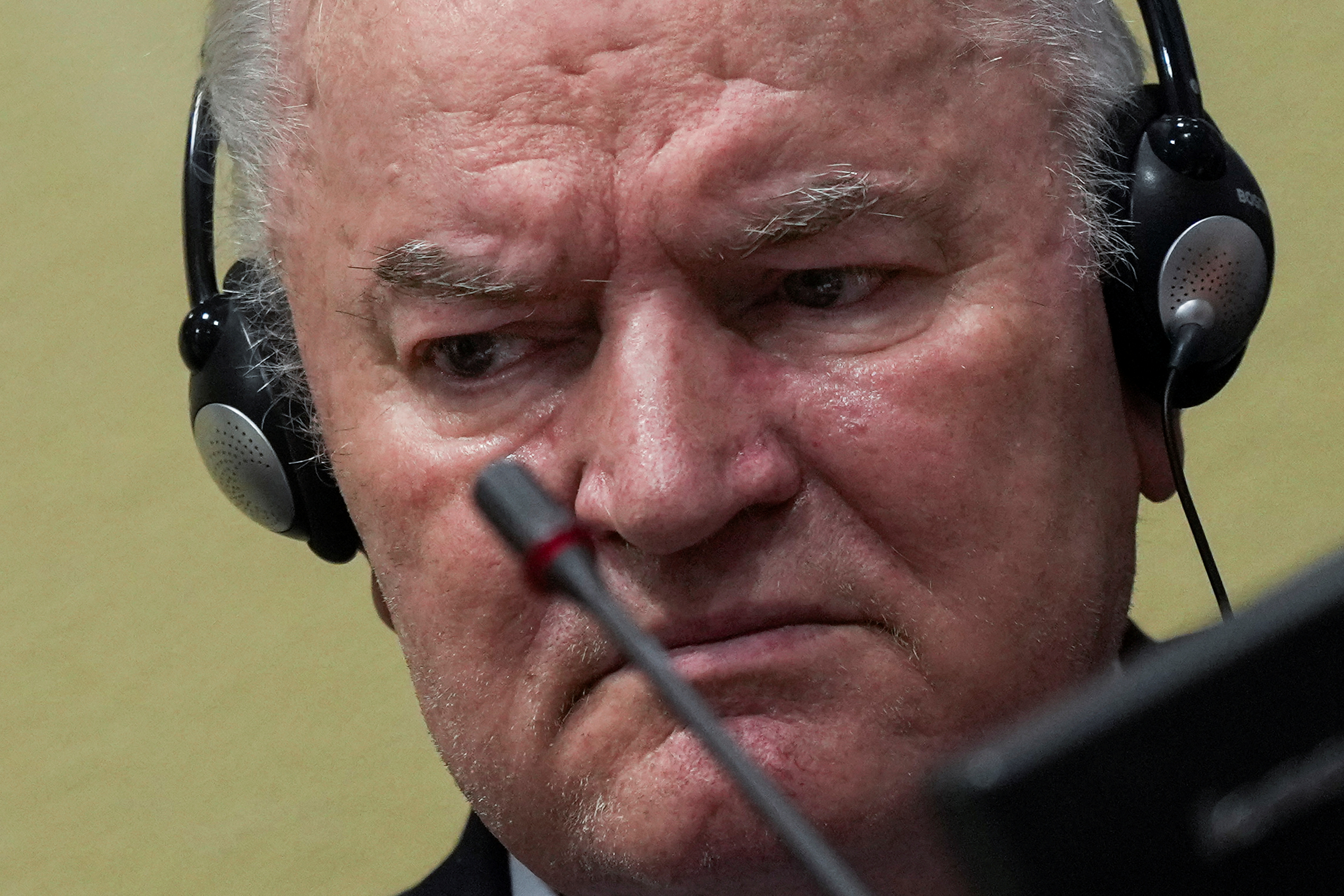 Former Bosnian Serb military leader Ratko Mladic
