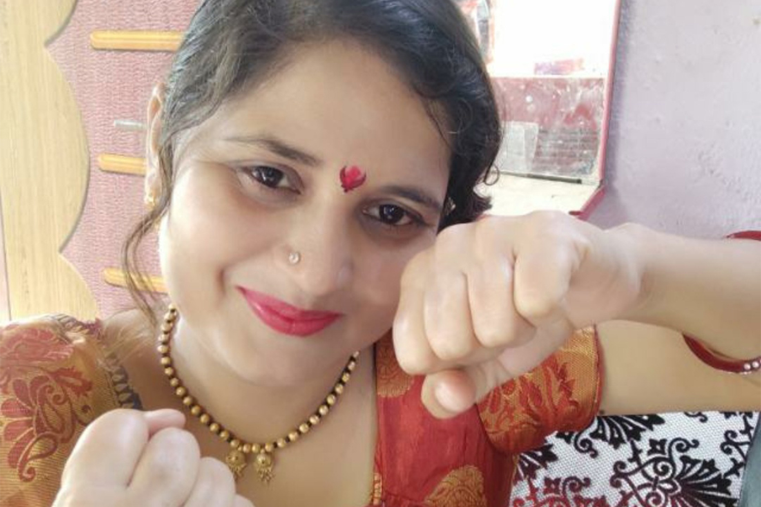 Homemaker Sangita Gaikwad had more than 100,000 followers on TikTok [Courtesy of Sangita Gaikwad]