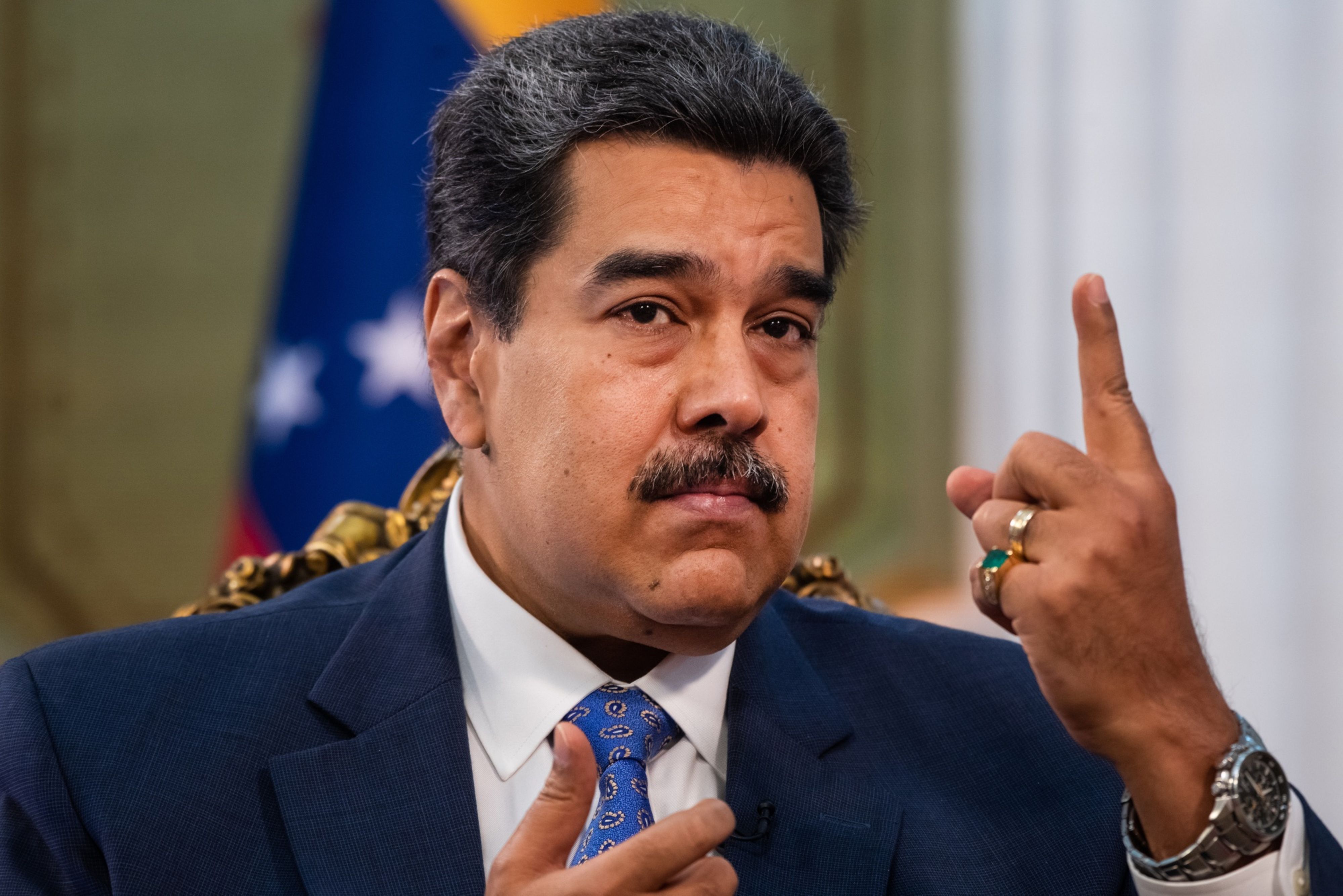 Venezuelan President Nicolas Maduro says he wants sanctions to be lifted by the administration of United States President Joe Biden - and foreign investments to flow in [File: Gaby Oraa/Bloomberg]
