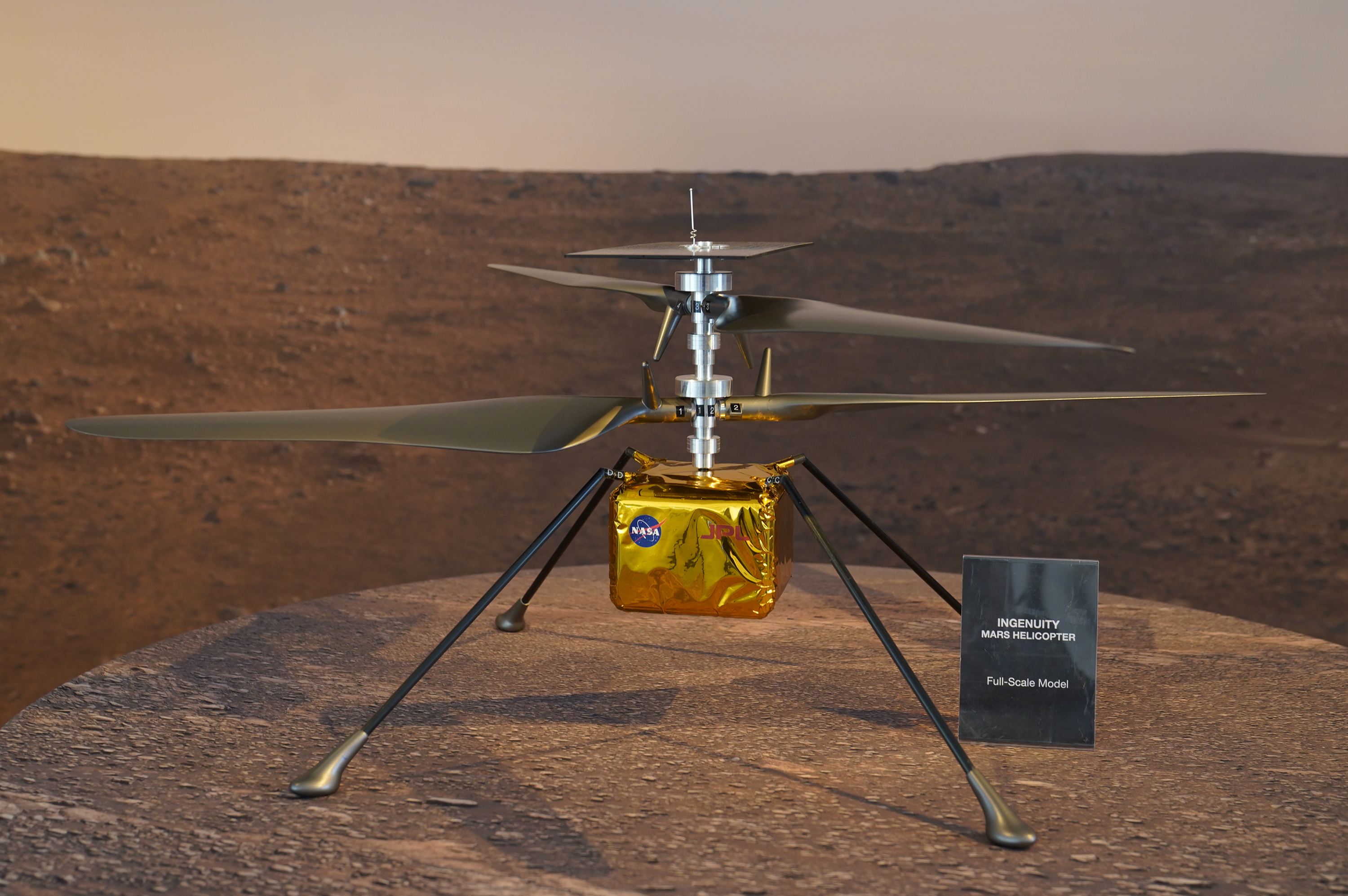 The tiny Ingenuity chopper hitched a ride to Mars attached to the belly of NASA&#39;s Perseverance rover, and ever since landing on the Red Planet on February 18, has exceeded scientists&#39; expectations [File: Damian Dovarganes/AP Photo]