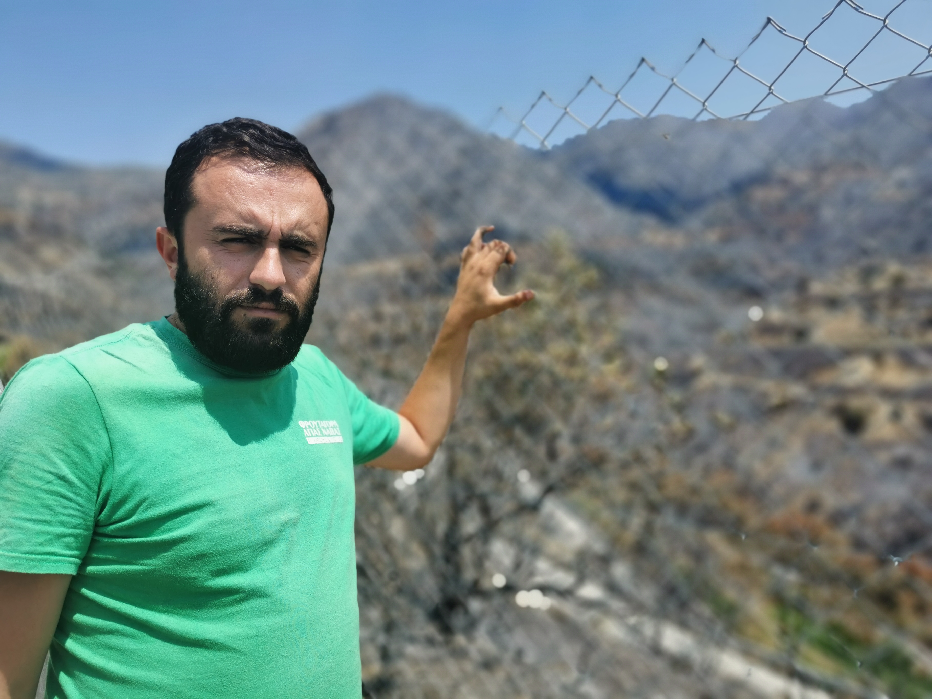 Farmer Antonis Korniotis said: &#39;If we had waited everyone would be dead now&#39; [Nigel O&#39;Connor/Al Jazeera]