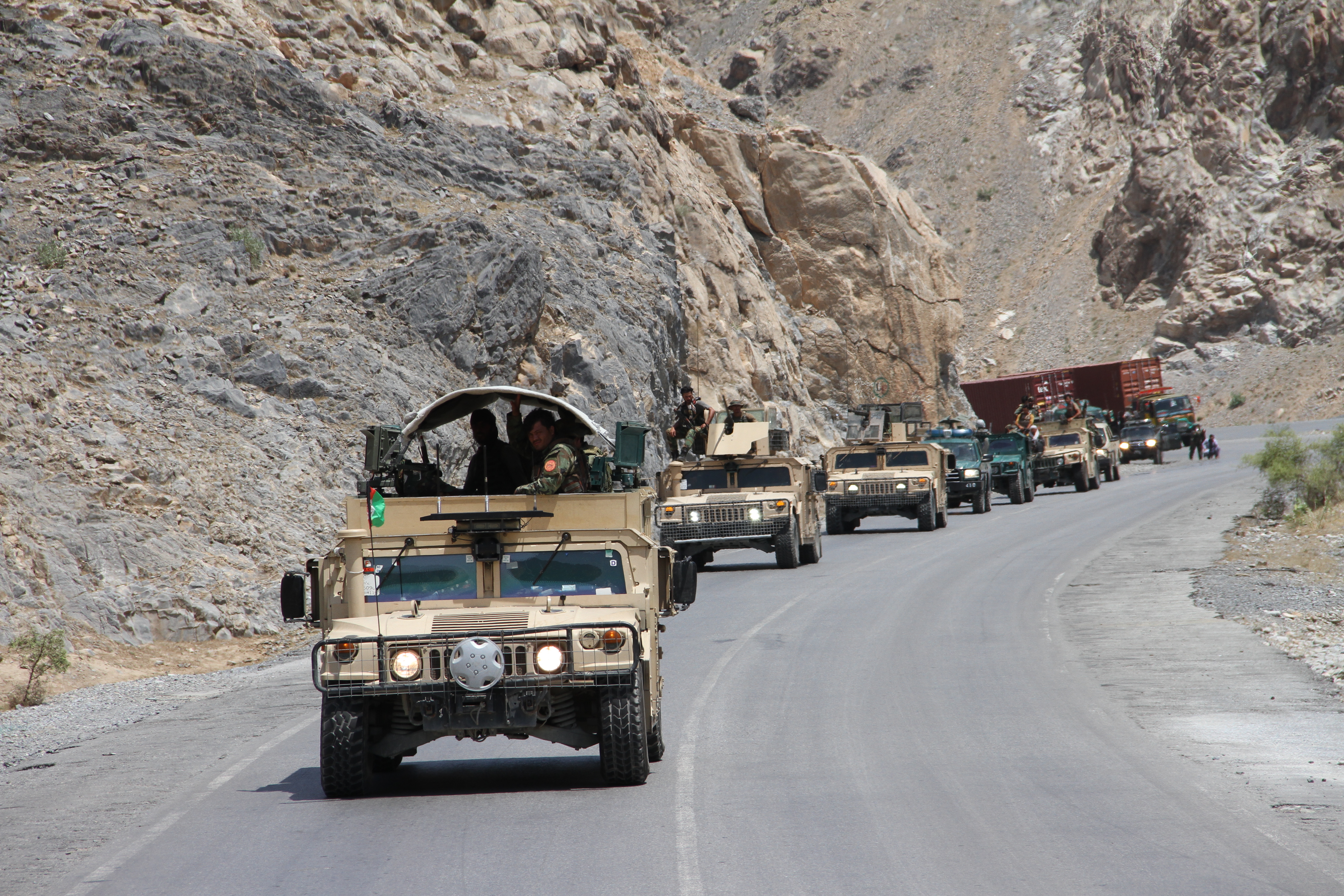 Afghan security forces deployed and start operations against the Taliban around the Torkham border point between Afghanistan and Pakistan in Nangarhar province, Afghanistan, July 23, 2021 [File: Anadolu Agency/Getty Images]