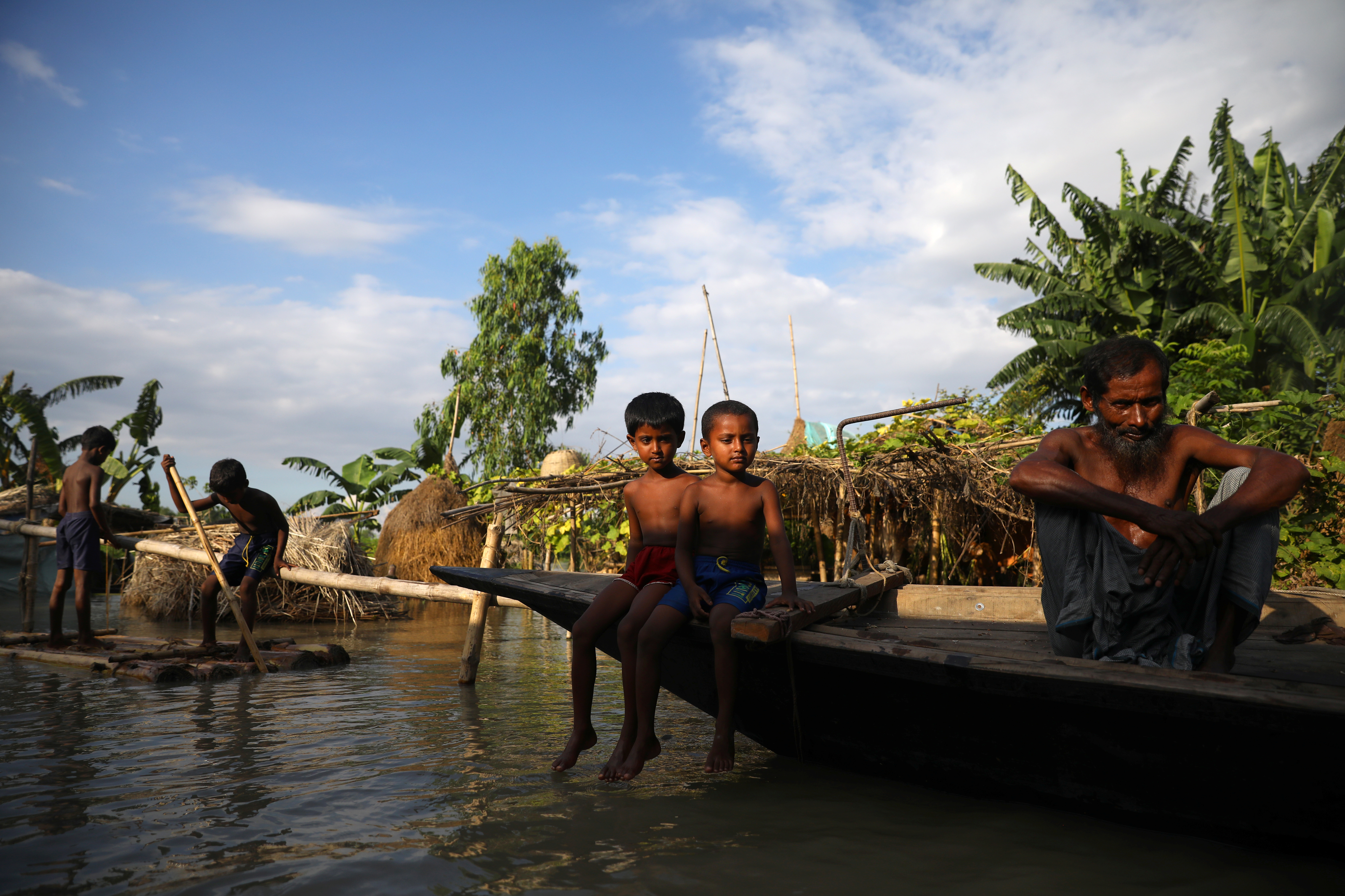 Bangladesh is often considered a front line of the climate fight when it comes to water [Mohammad Ponir Hossain/Reuters]