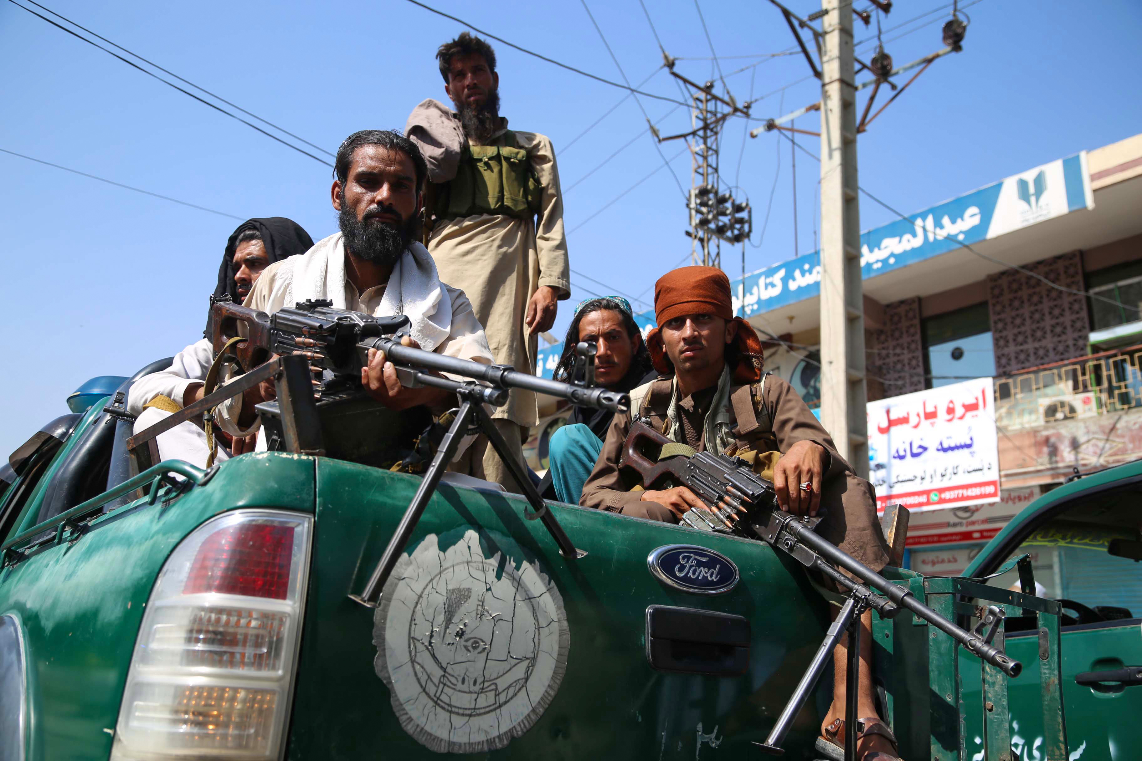 Taliban fighters patrol in Jalalabad [File: EPA]