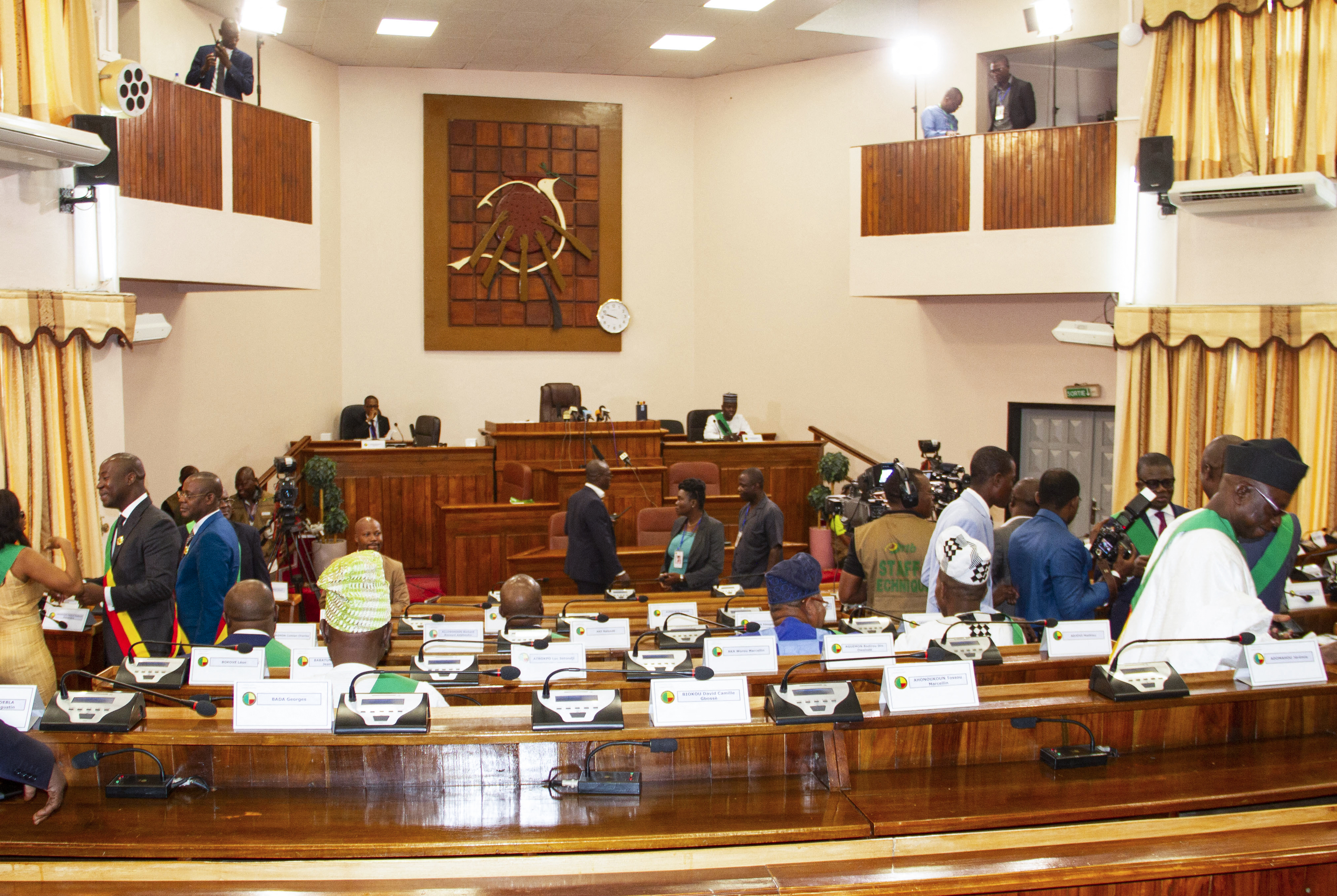 A general view shows Benin&#39;s National Assembly in Porto Novo [File: Prosper Dagnitche/AFP]