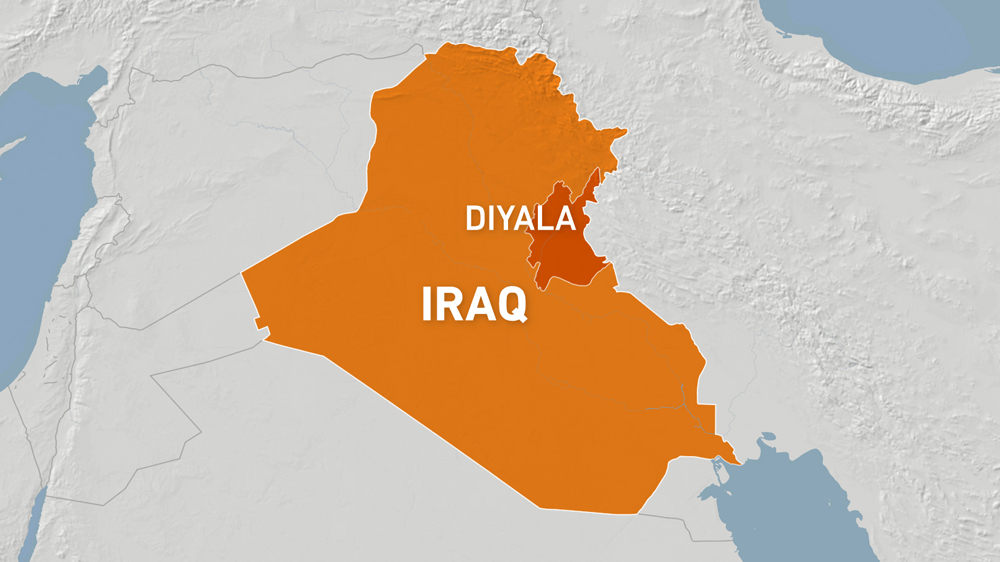 Map of Diyala province, Iraq