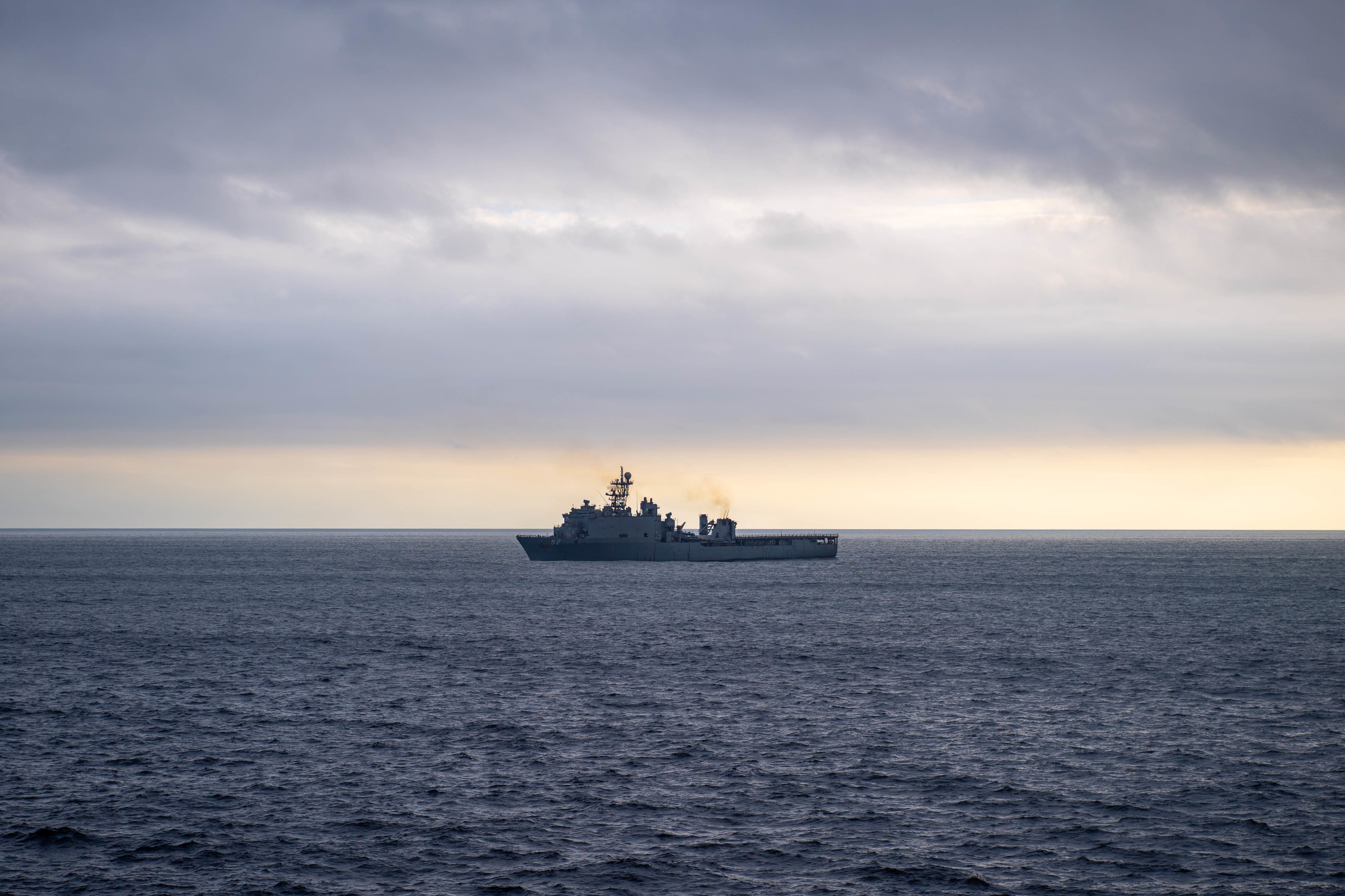 The joint naval exercises are to &#39;enhance interoperability&#39; between the four navies, the US said [United States Navy]