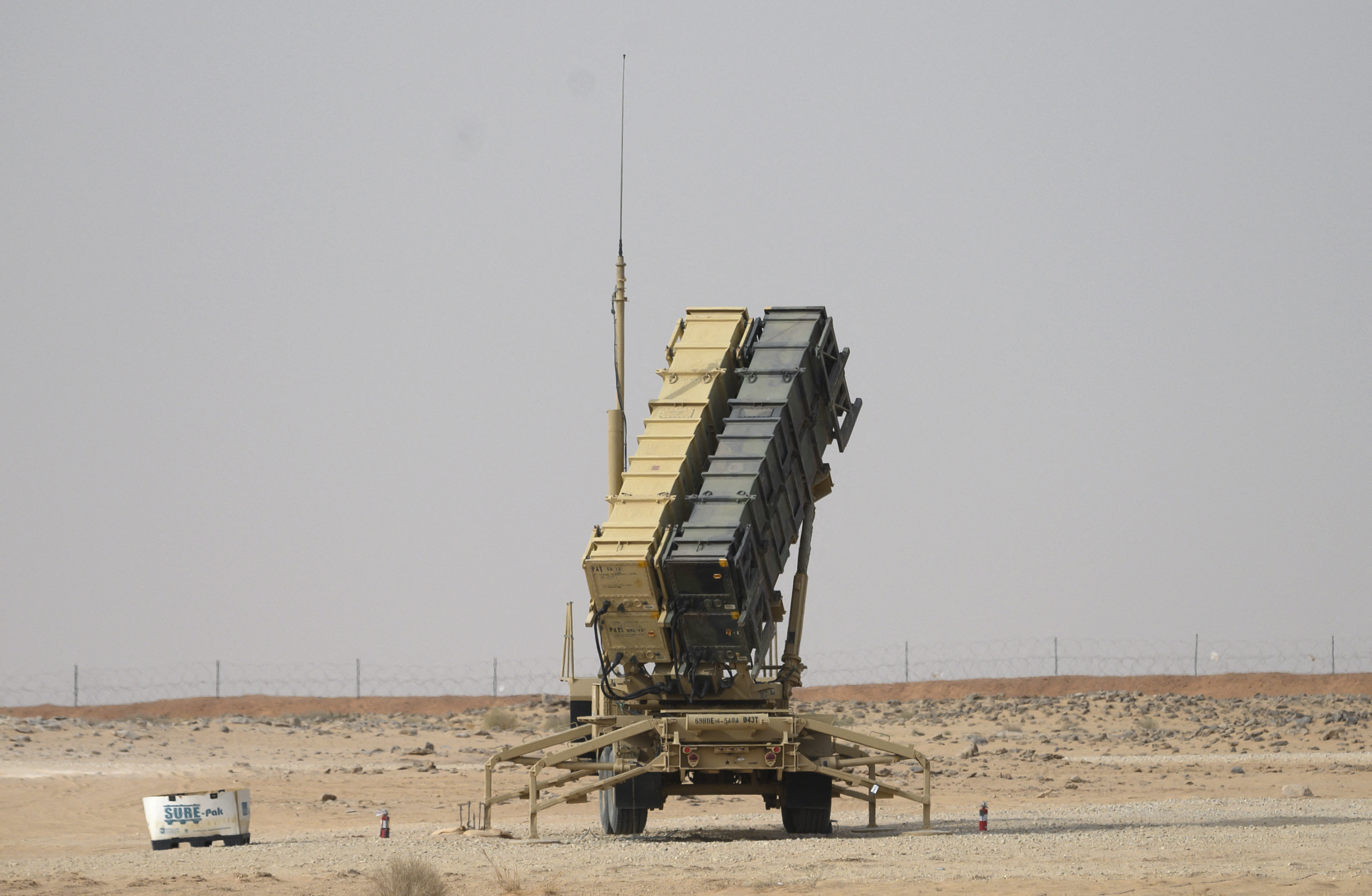 A Patriot missile battery is seen in Saudi Arabia [File: Andrew Caballero-Reynolds/AFP]