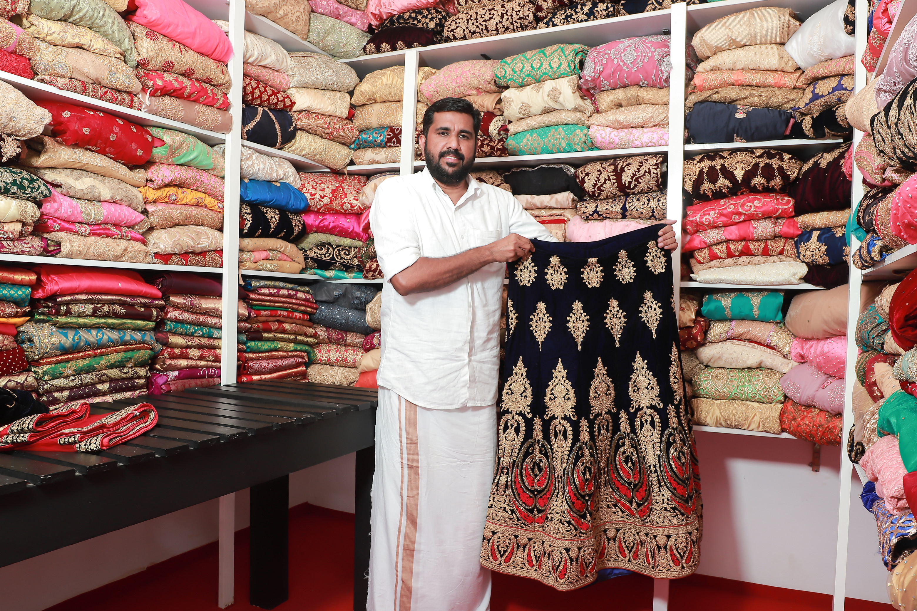 Nasar Thootha&#39;s bank has so far helped more than 260 underprivileged brides with free outfits for the most important day of their lives [Courtesy: Nasar Thootha]
