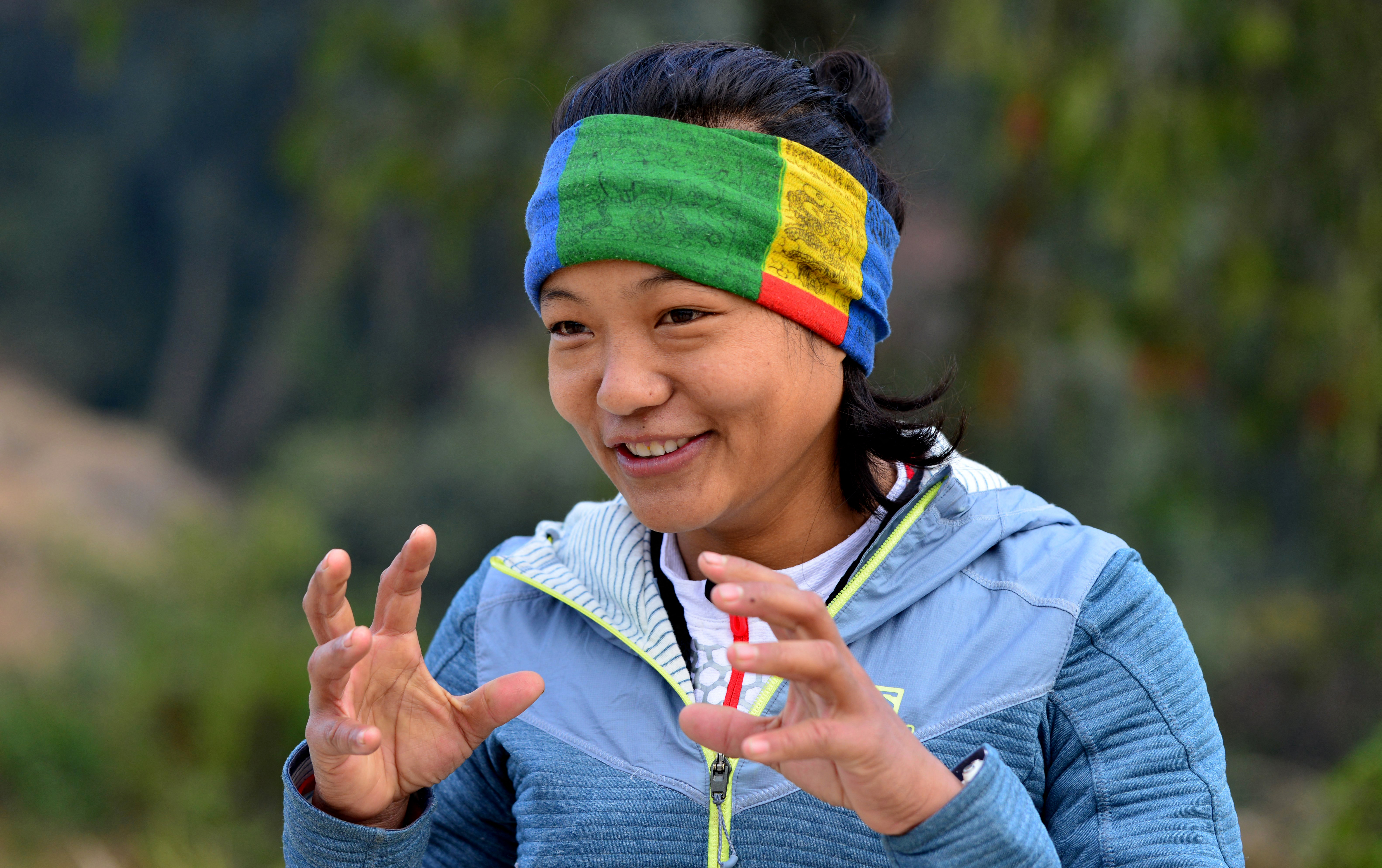 Nepalese athlete Mira Rai