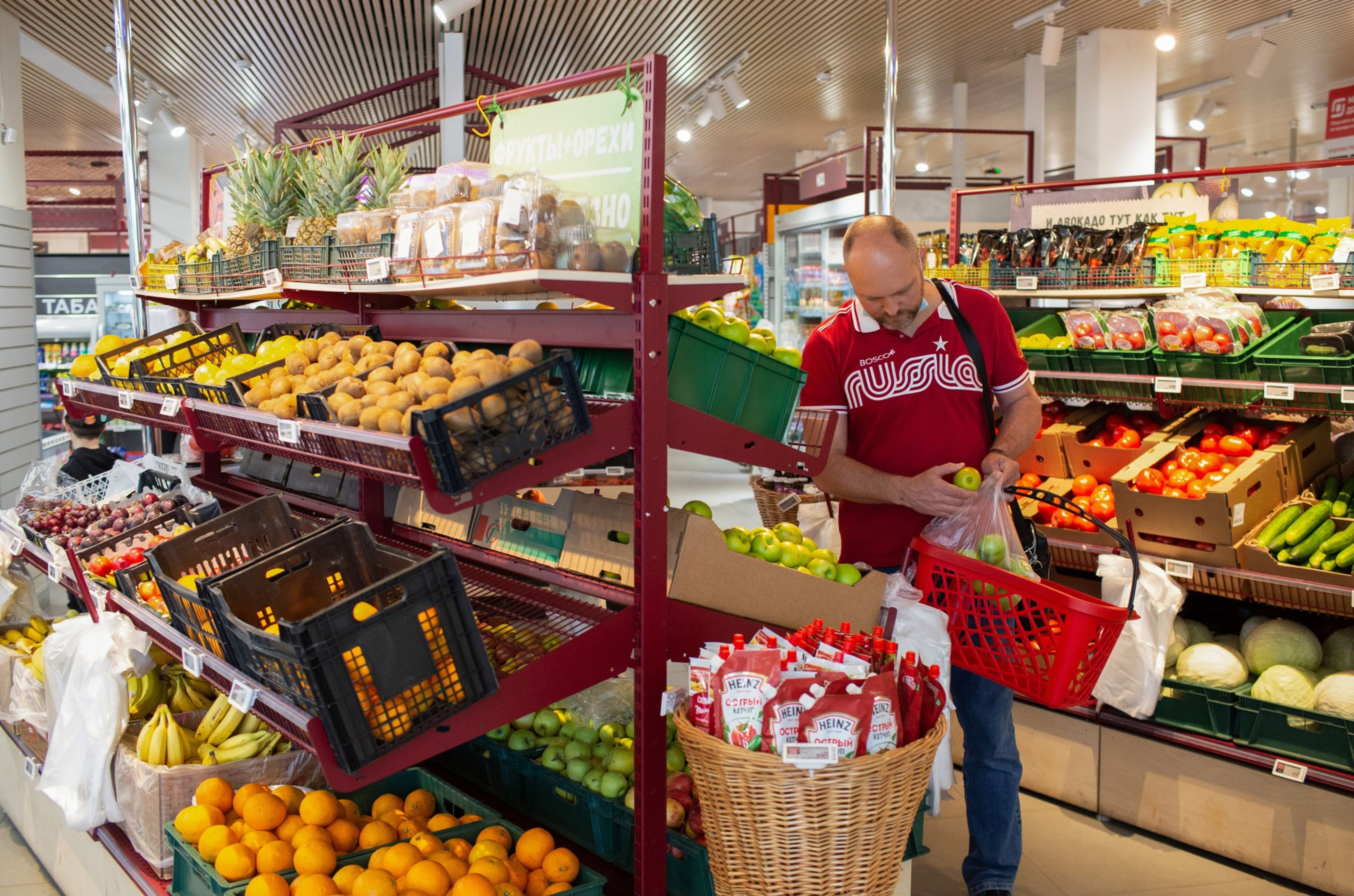 Residents of some regions had to fork out more than 40 percent more for some of the basic foodstuffs needed to cook a pot of borscht, which also features beets alongside potatoes and carrots [File: Bloomberg]