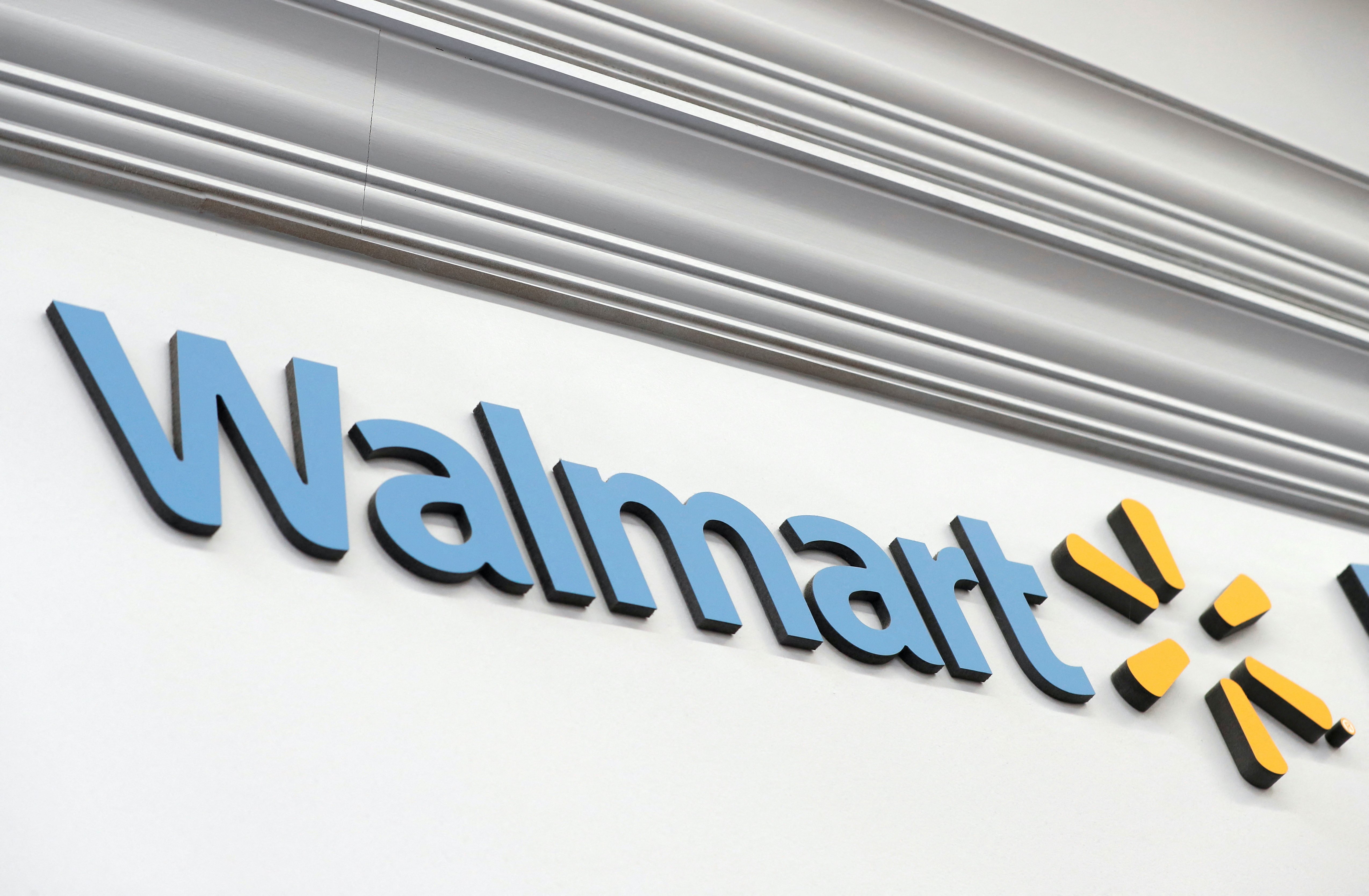 A Walmart sign
