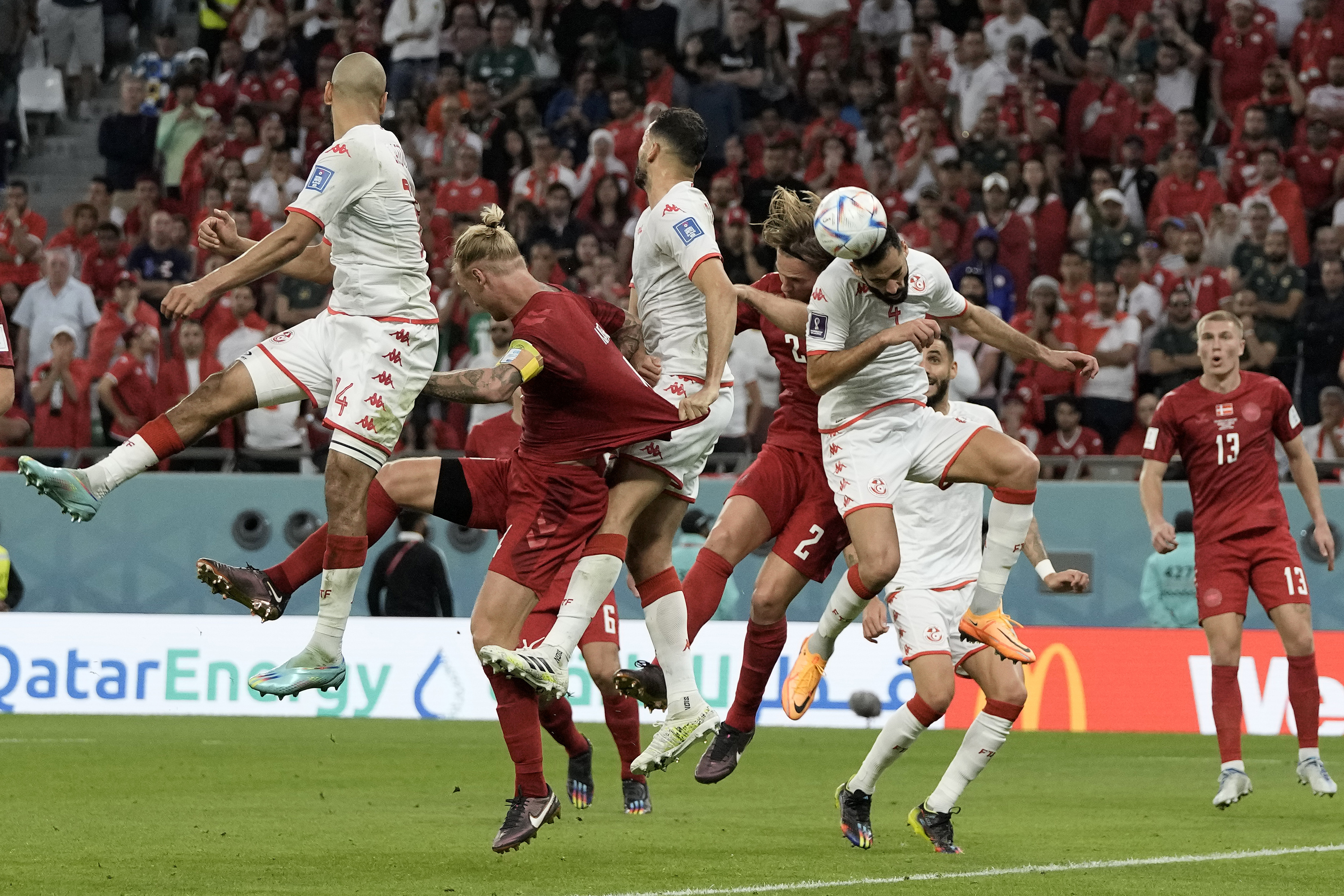 WCup Denmark Tunisia Soccer