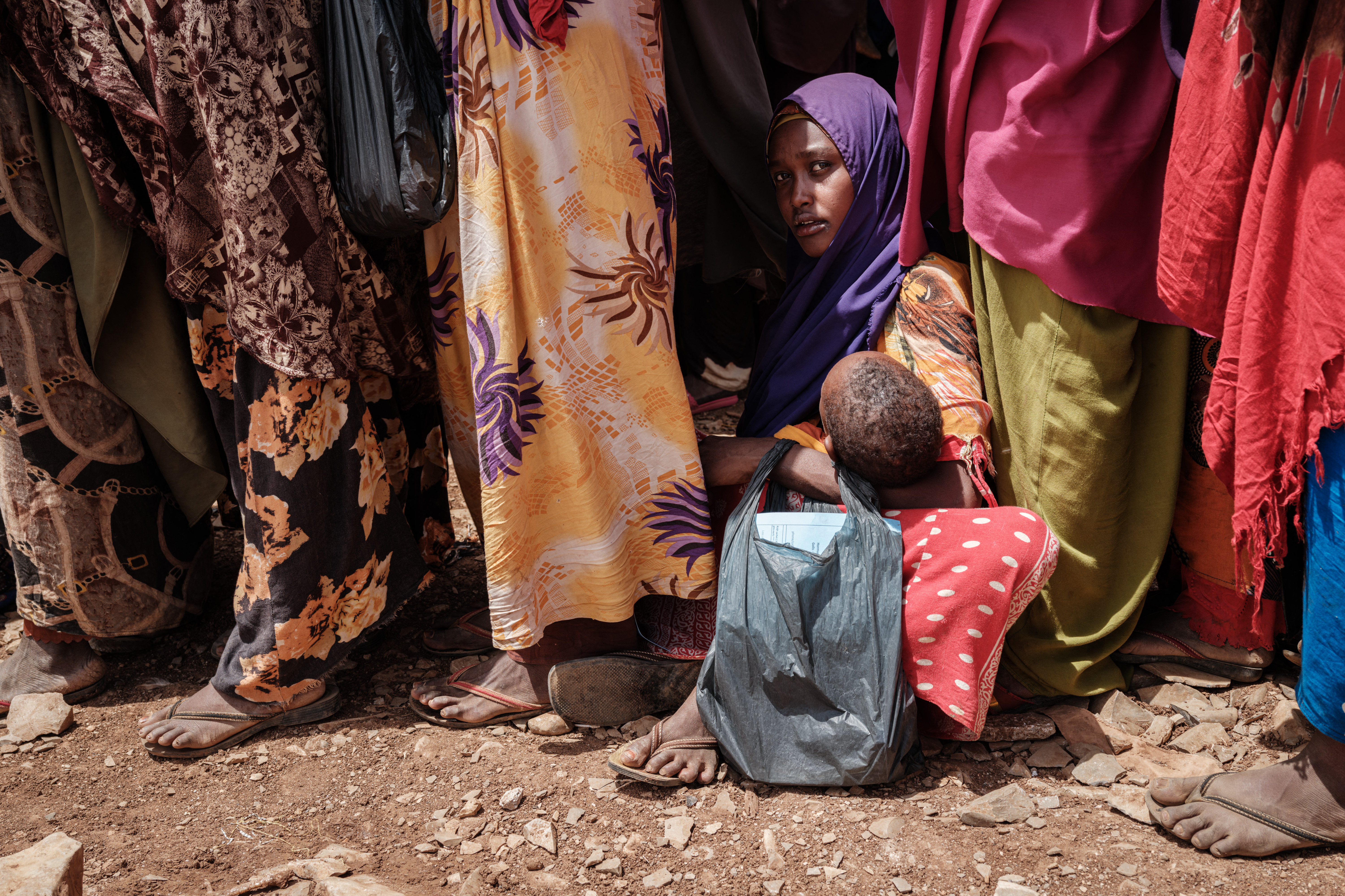 A mother and child in Somalia