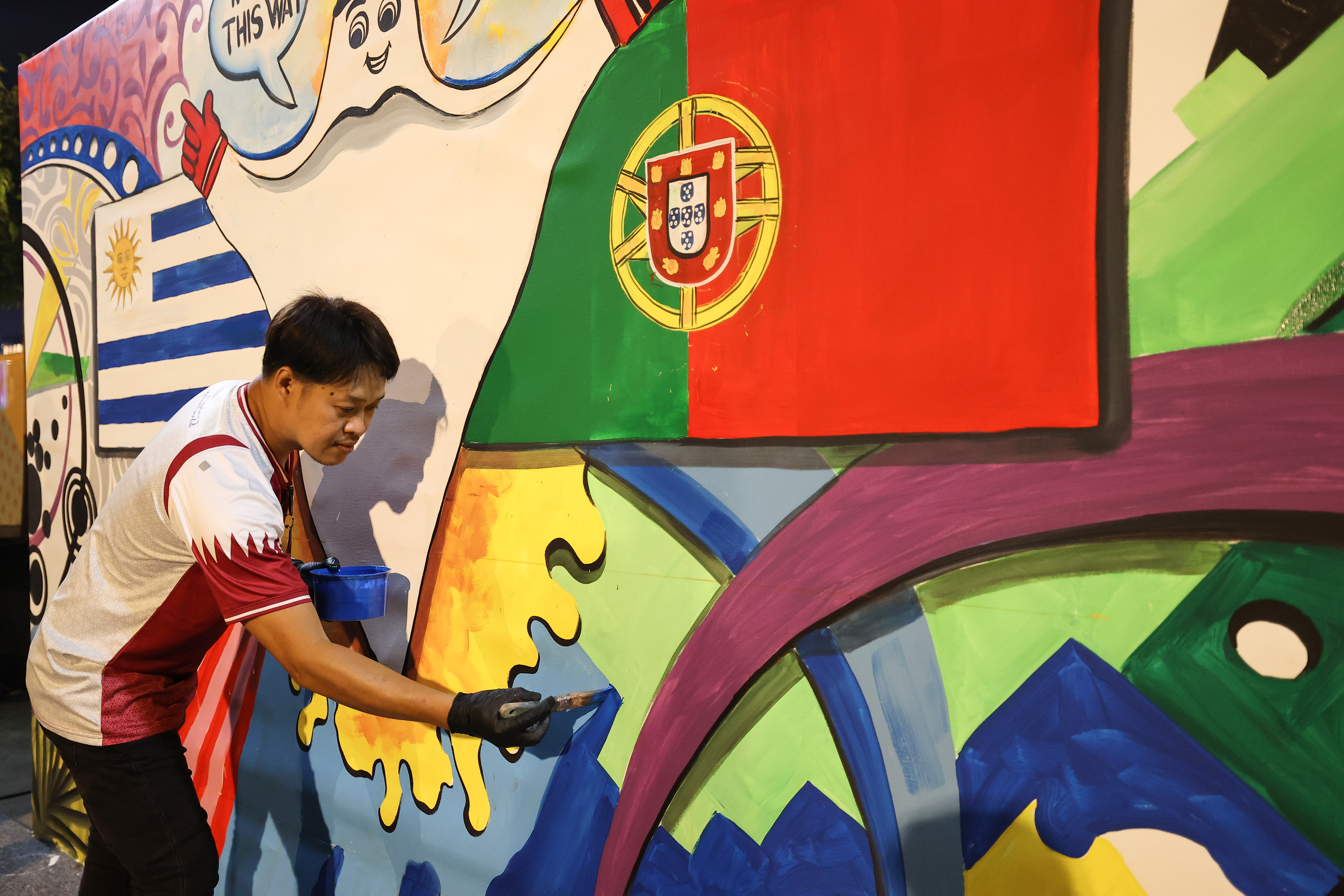 Filipino artist, Doha, Qatar