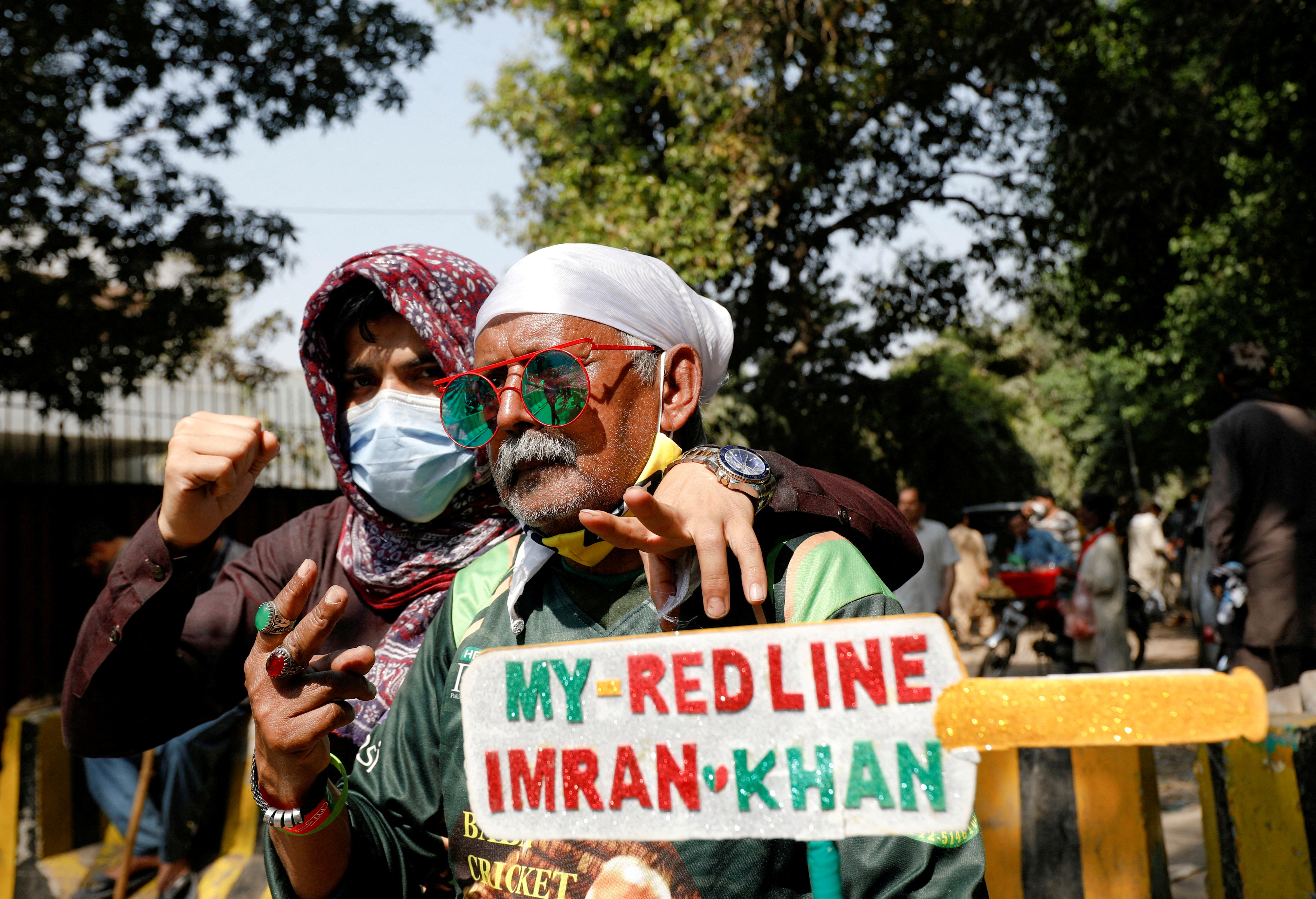 Supporters of former Pakistan Prime Minister Imran Khan
