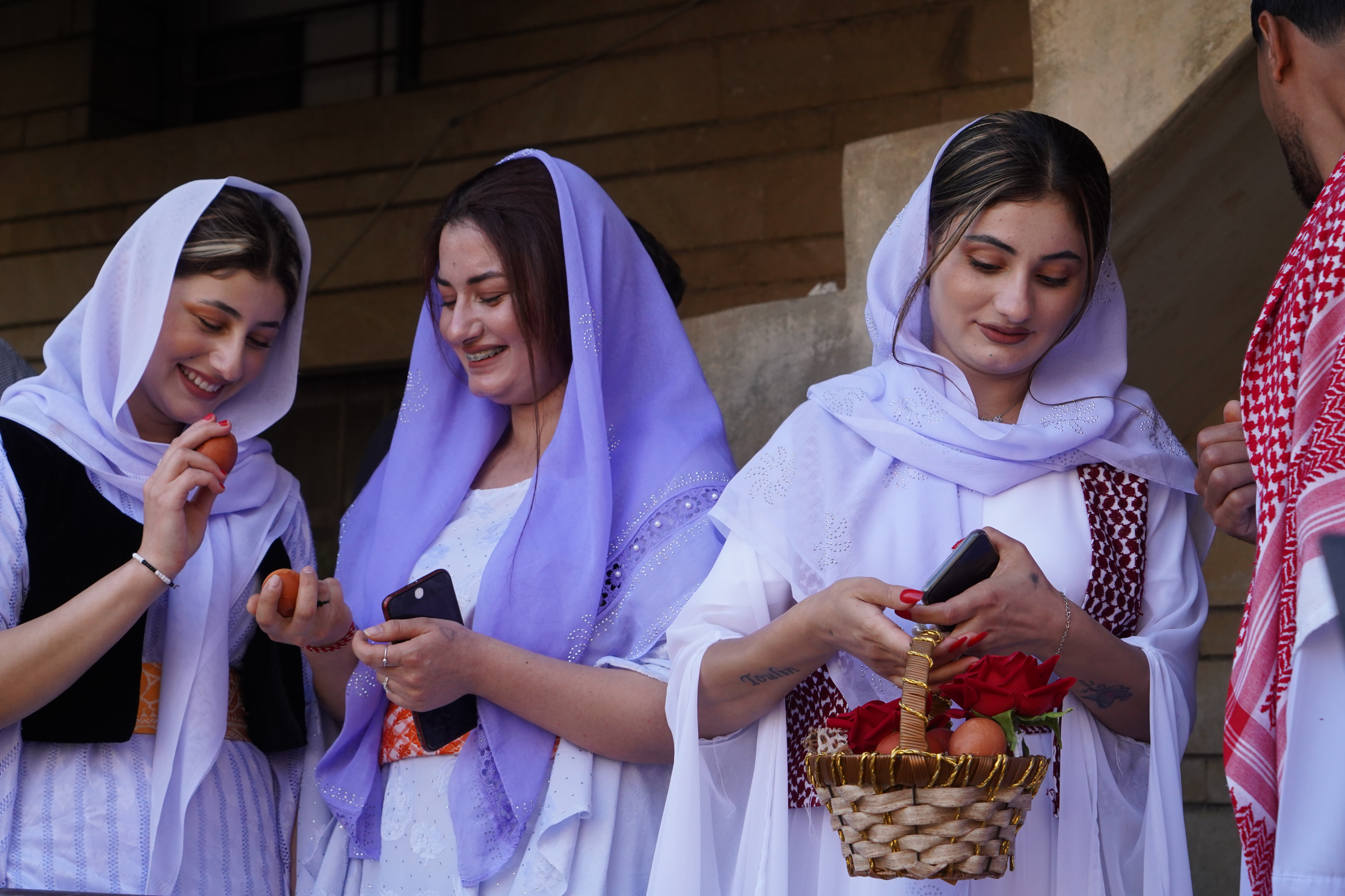 Yazidi New Year's Eve celebrations at Lalish Temple in the Kurdistan Region of Iraq