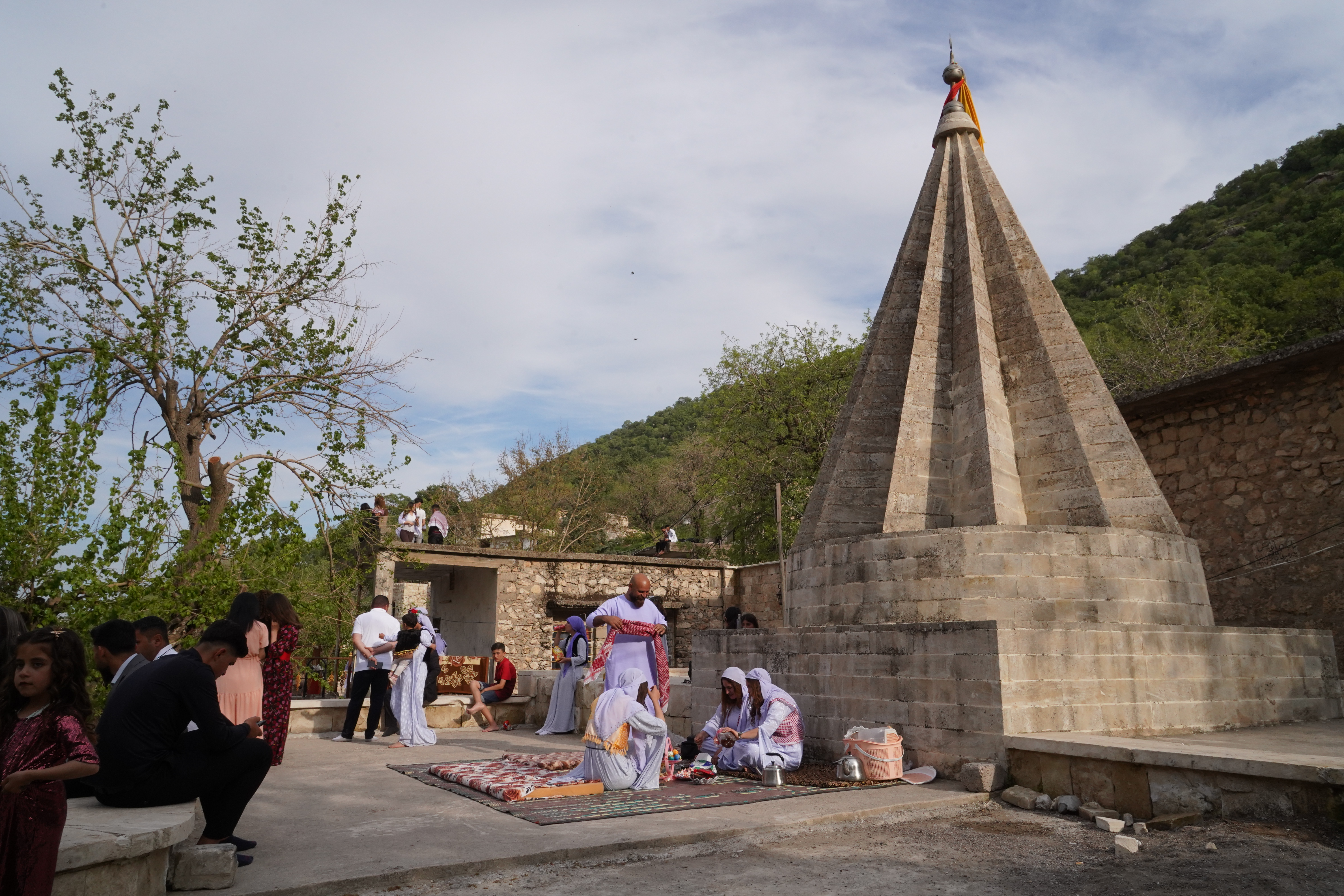 Yazidi New Year's Eve celebrations at Lalish Temple in the Kurdistan Region of Iraq [Ismael Adnan/Al Jazeera]