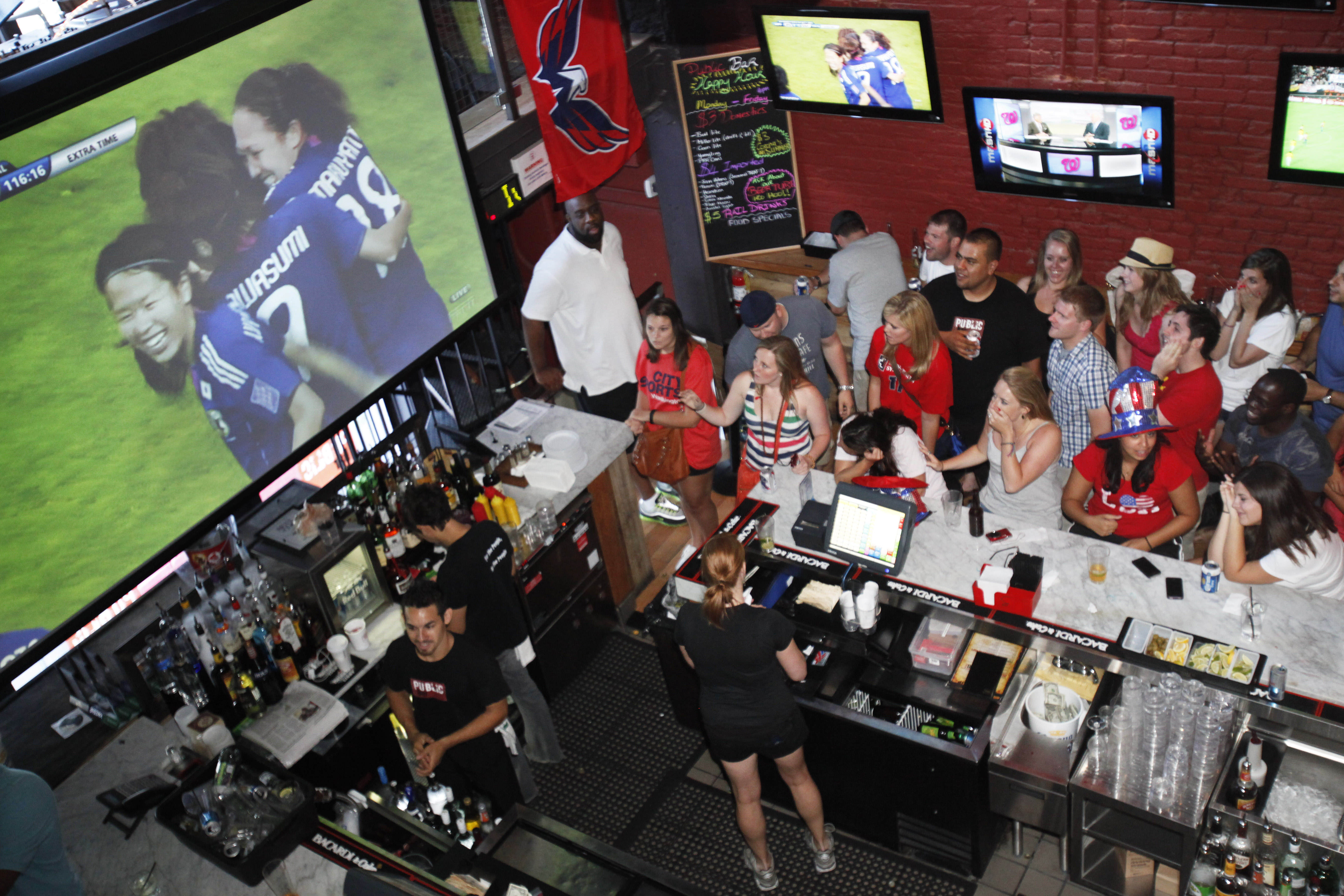 fans watch world cup