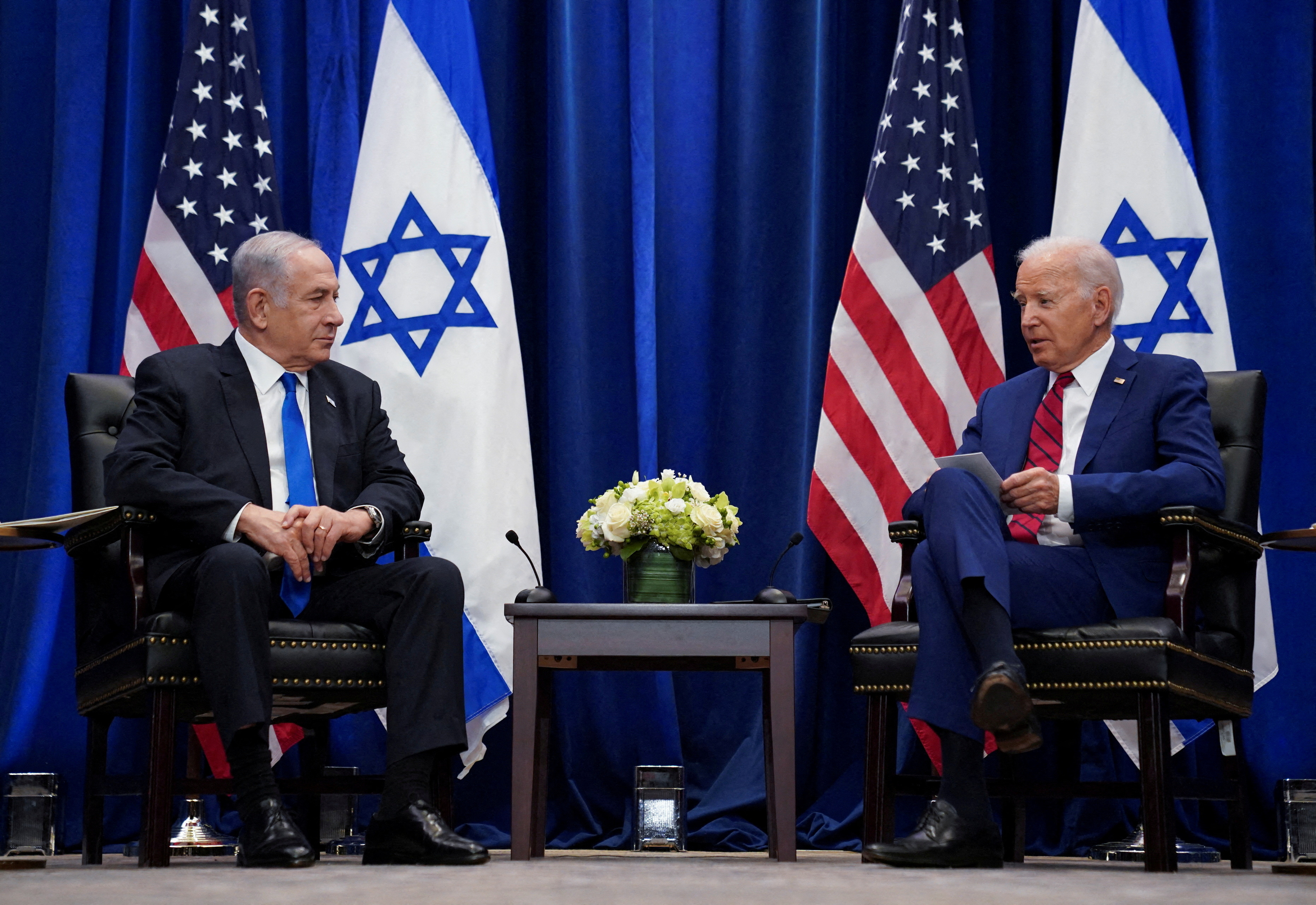 Joe Biden and Benjamin Netanyahu