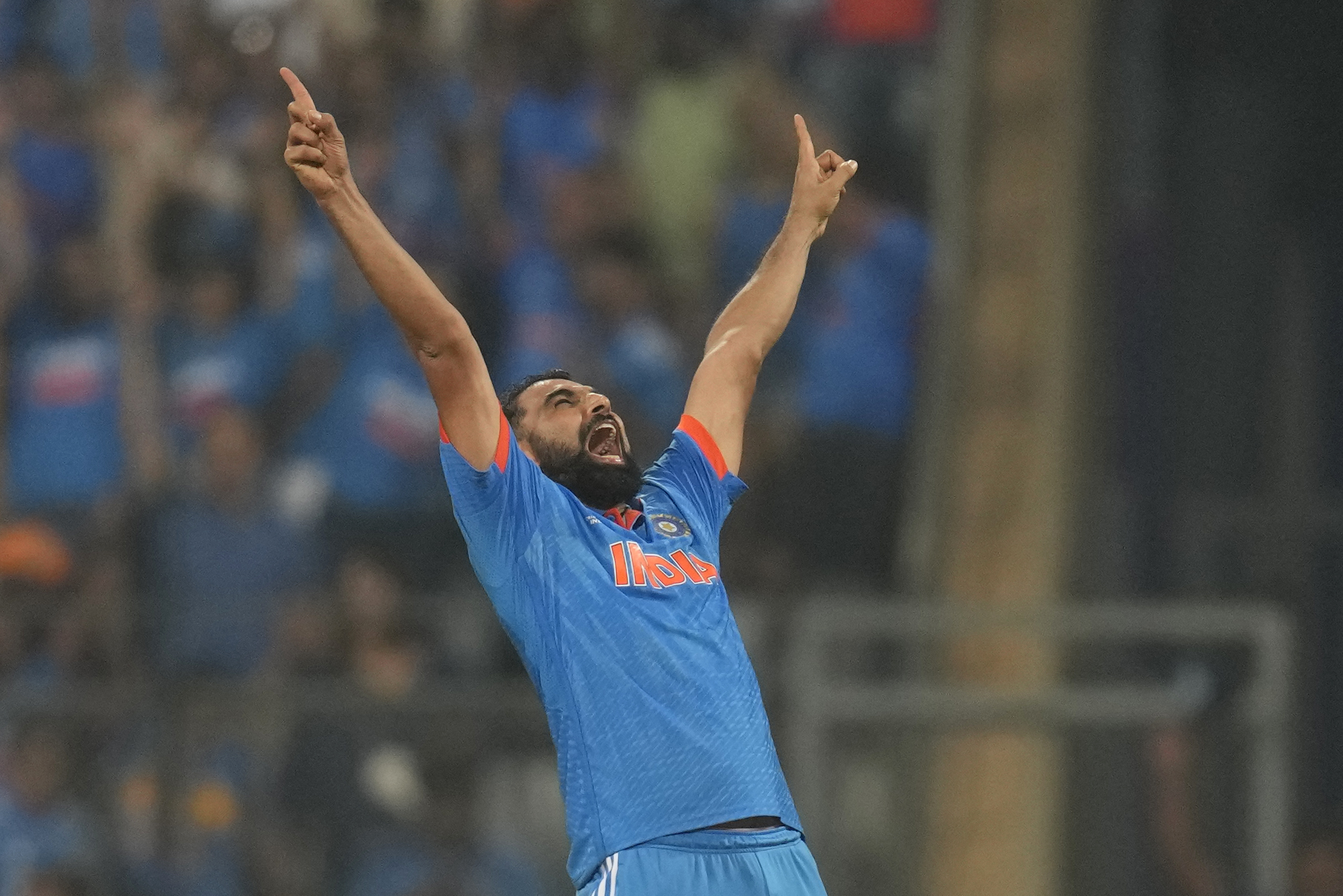 Mohammed Shami took seven wickets against New Zealand in the semifinal
