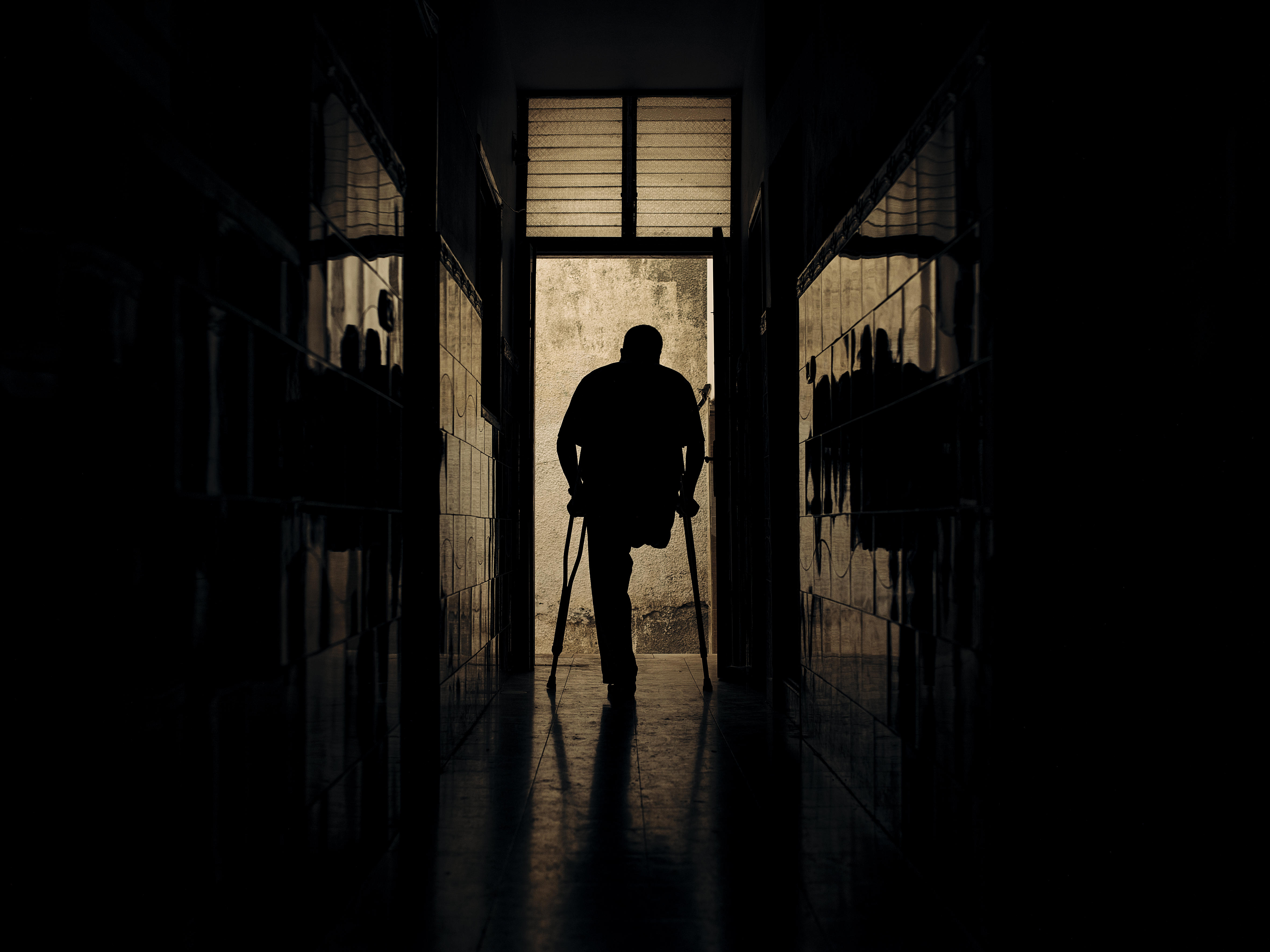 Abdel Rahim Moussa, 62, was injured by an Israeli army tank shell approximately a kilometre from the Gaza border with Israel, during the 2012 conflict.